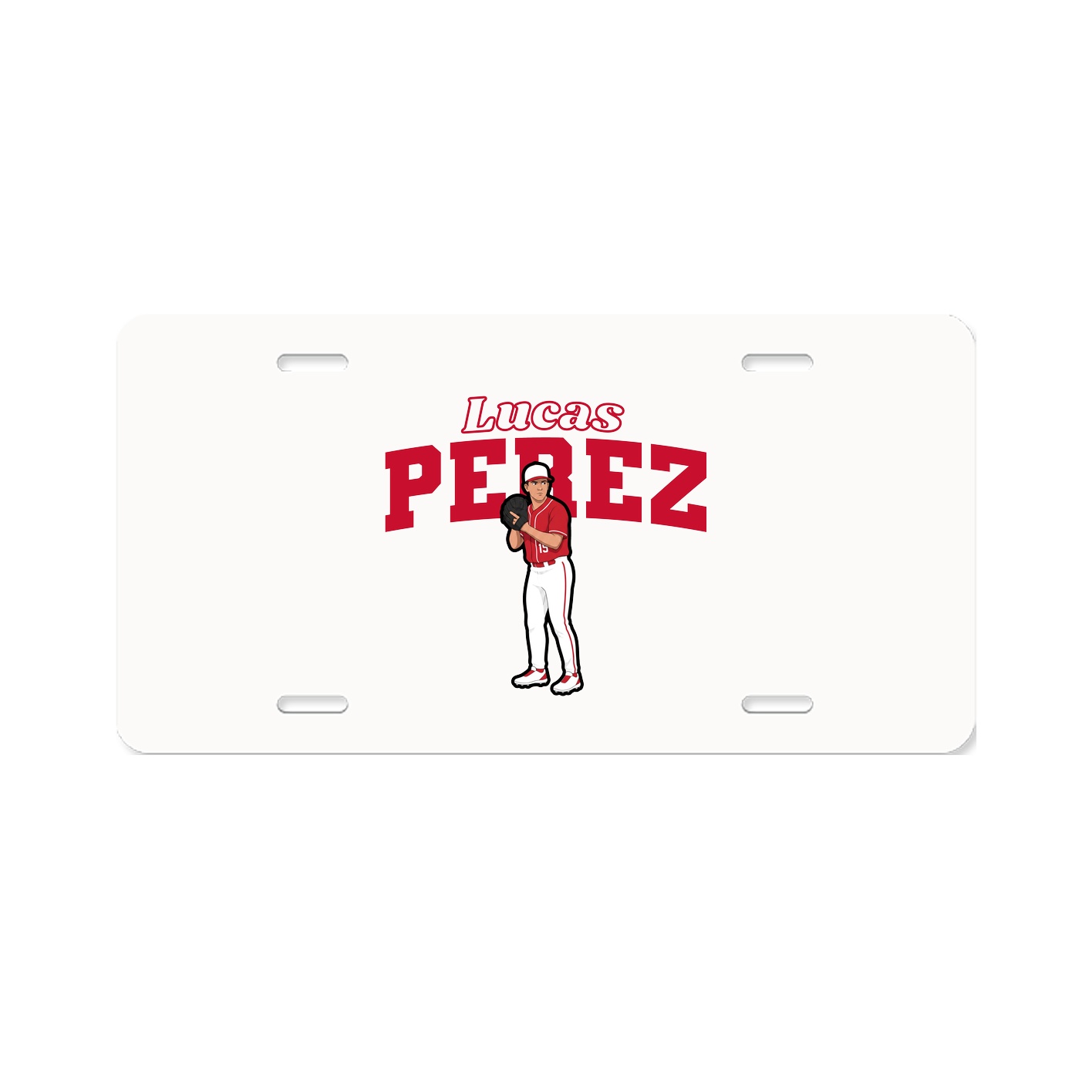 License Plate — Name Arch in Classic