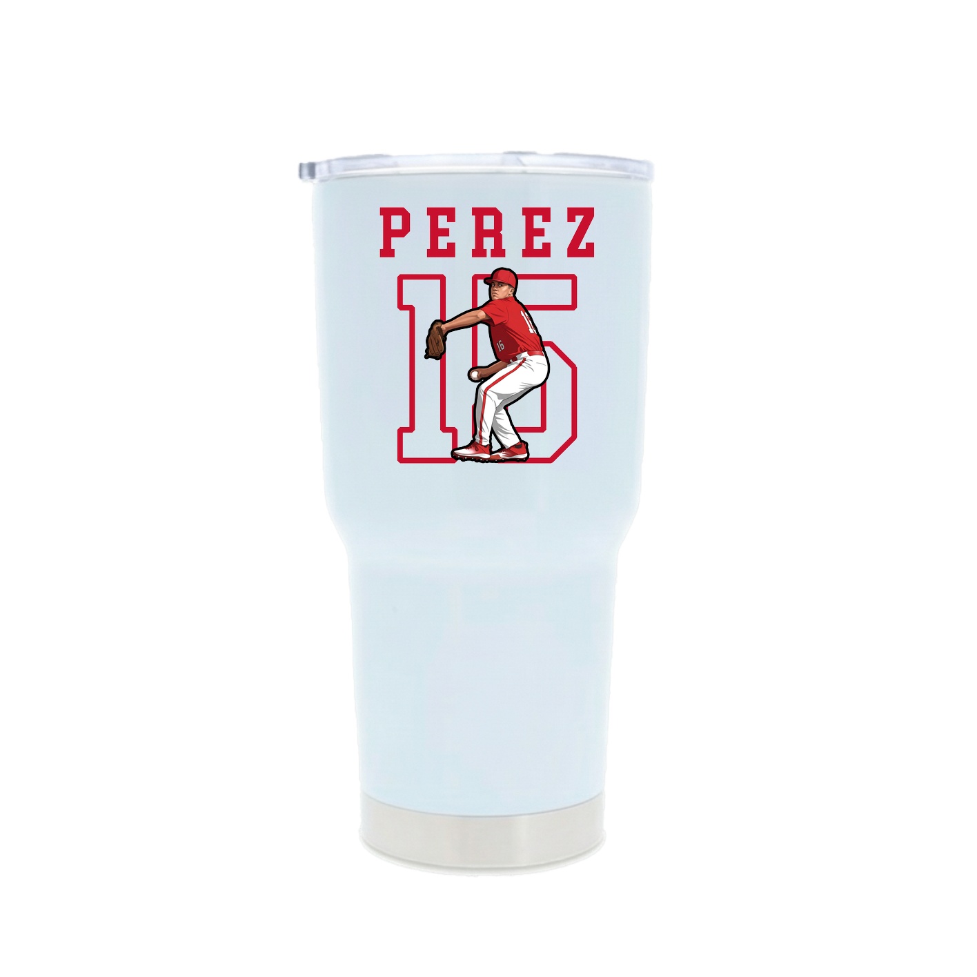 30oz Stainless Steel Tumbler — Shirsey in White