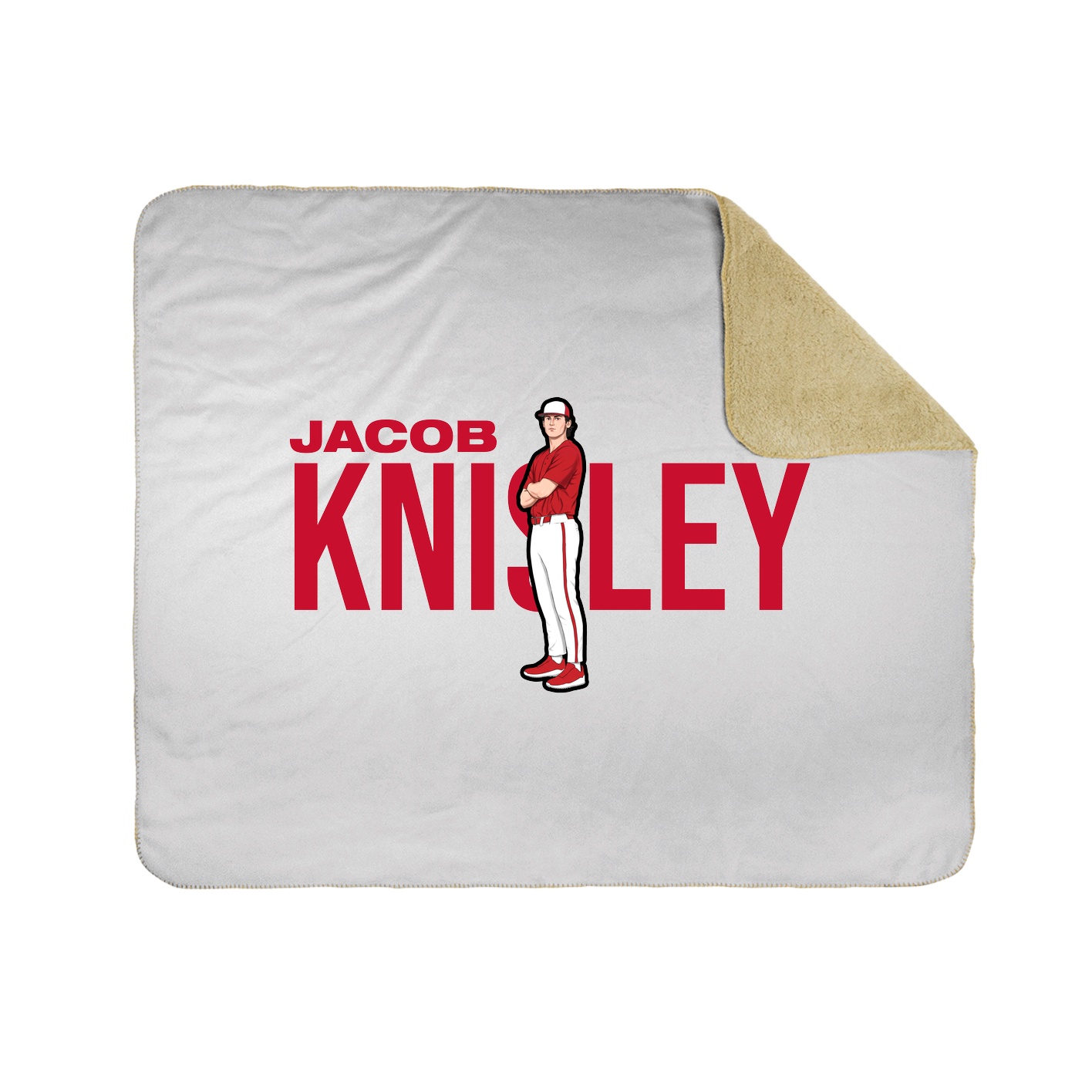 Throw Blanket — Player Name in White