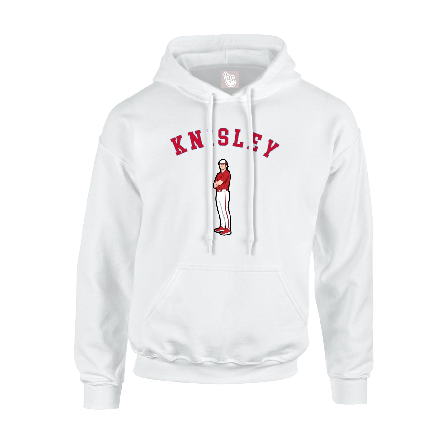 Hoodie — Shirsey Arch in White