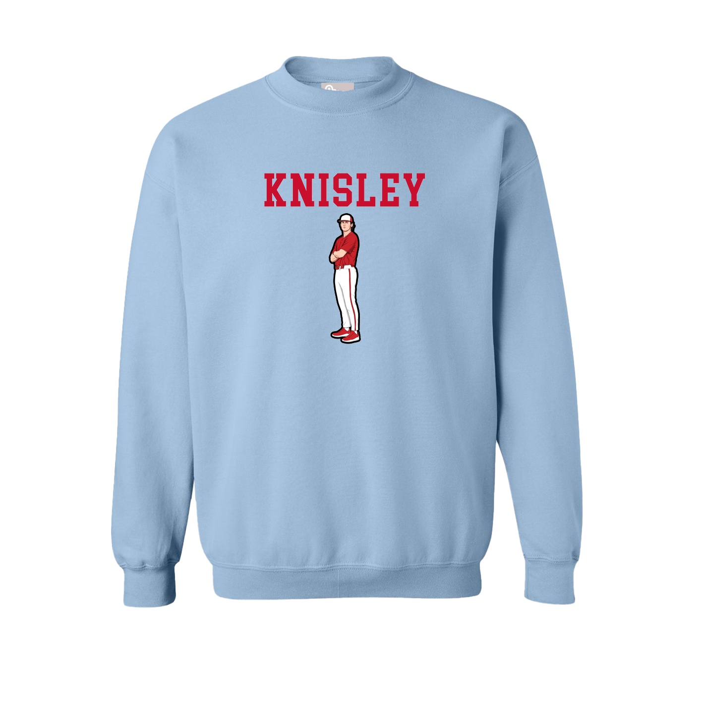 Fleece Crew — Shirsey in Light Blue