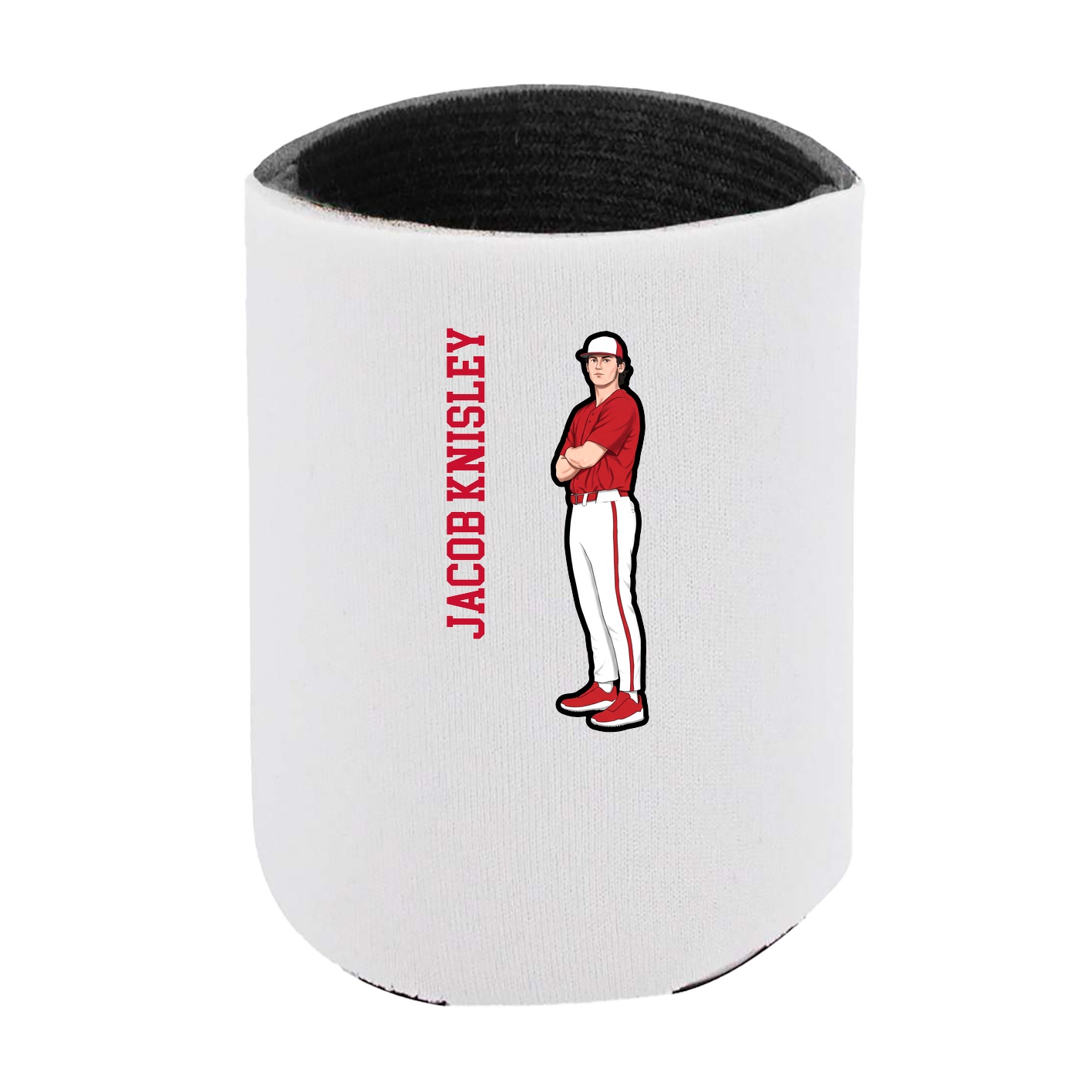 Can Holder — Name Vertical in White