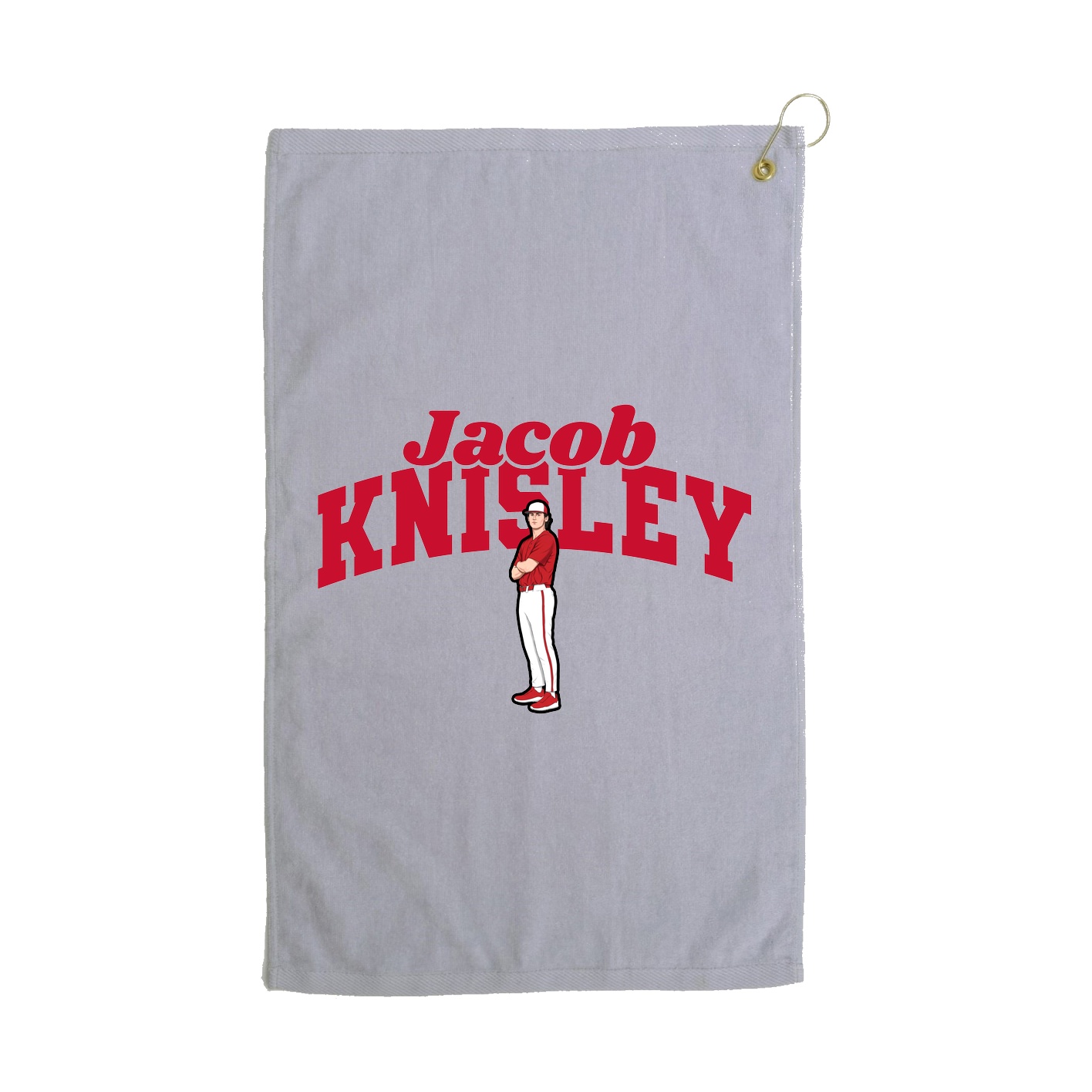Golf Towel — Signature Arch in Grey