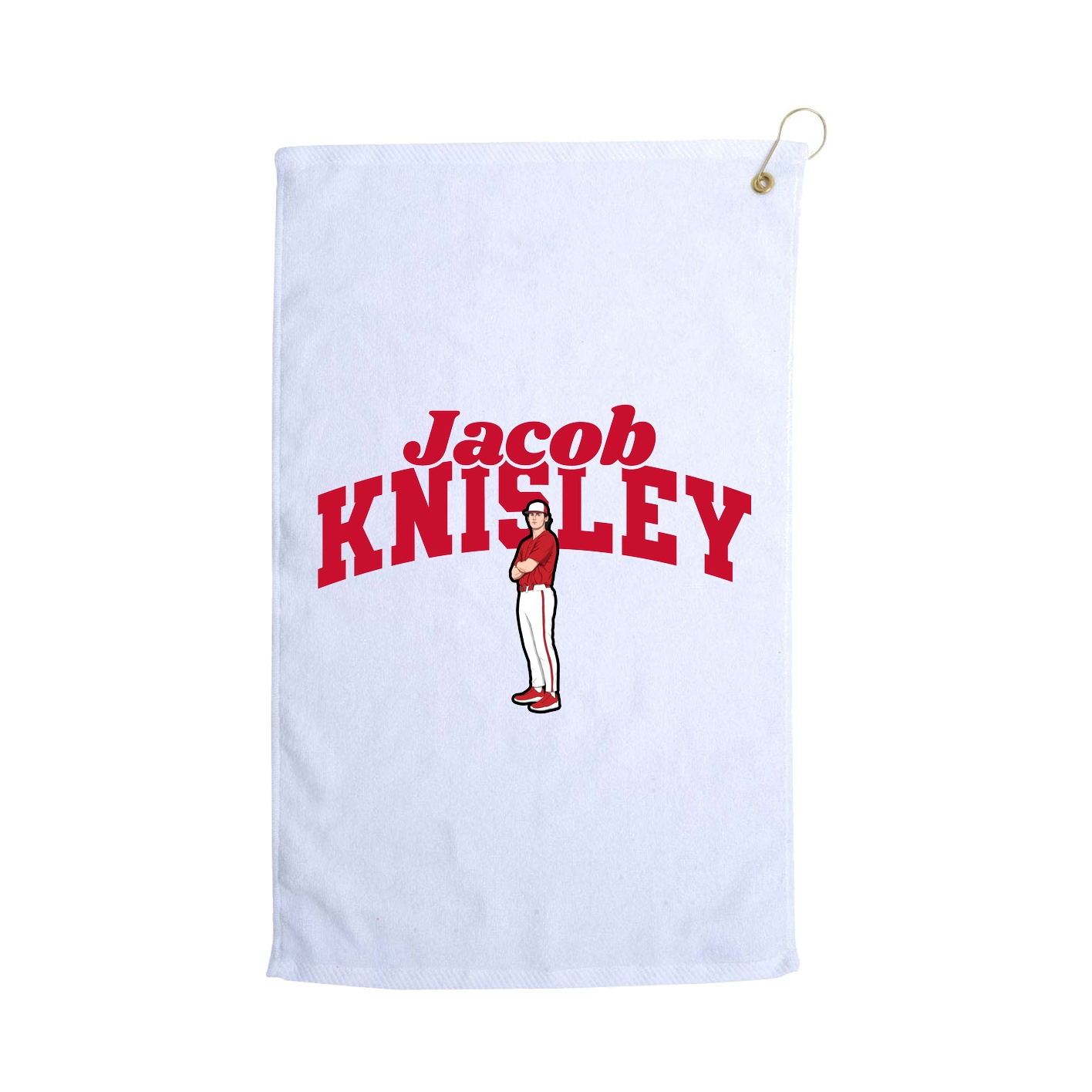 Golf Towel — Signature Arch in White