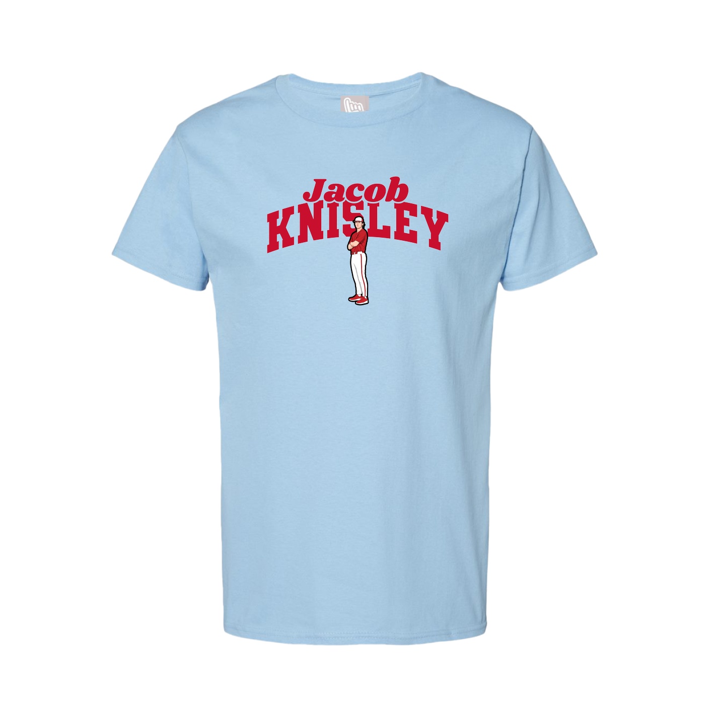 Tee — Signature Arch in Light Blue