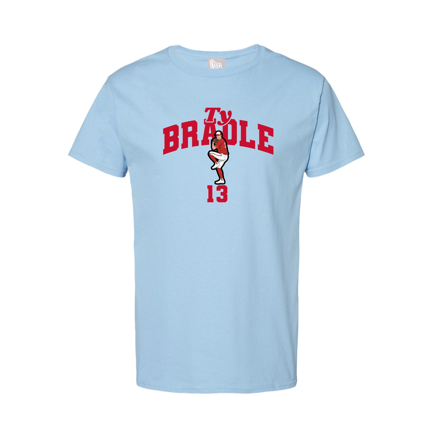 Tee — Signature Arch in Light Blue