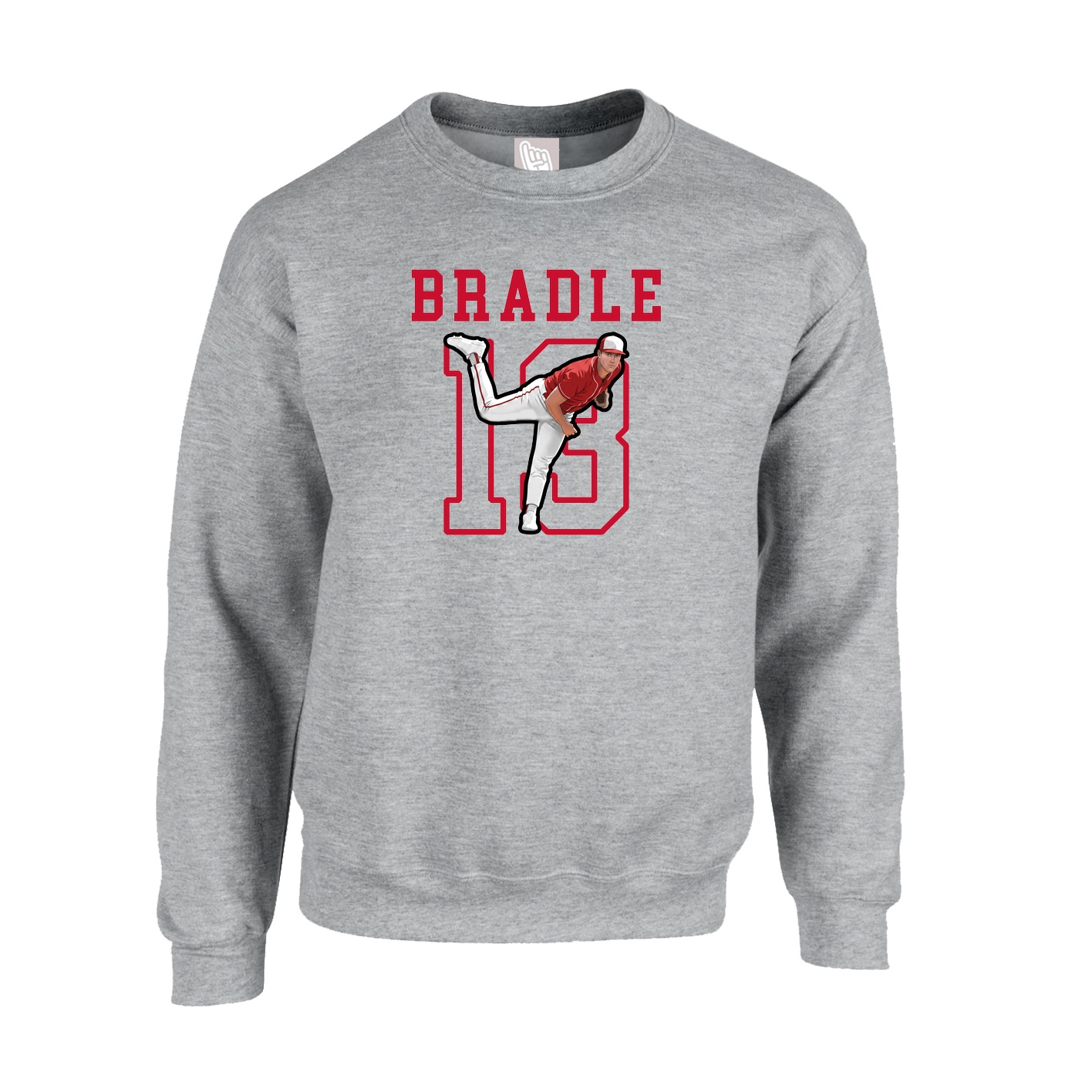 Fleece Crew — Shirsey in Grey