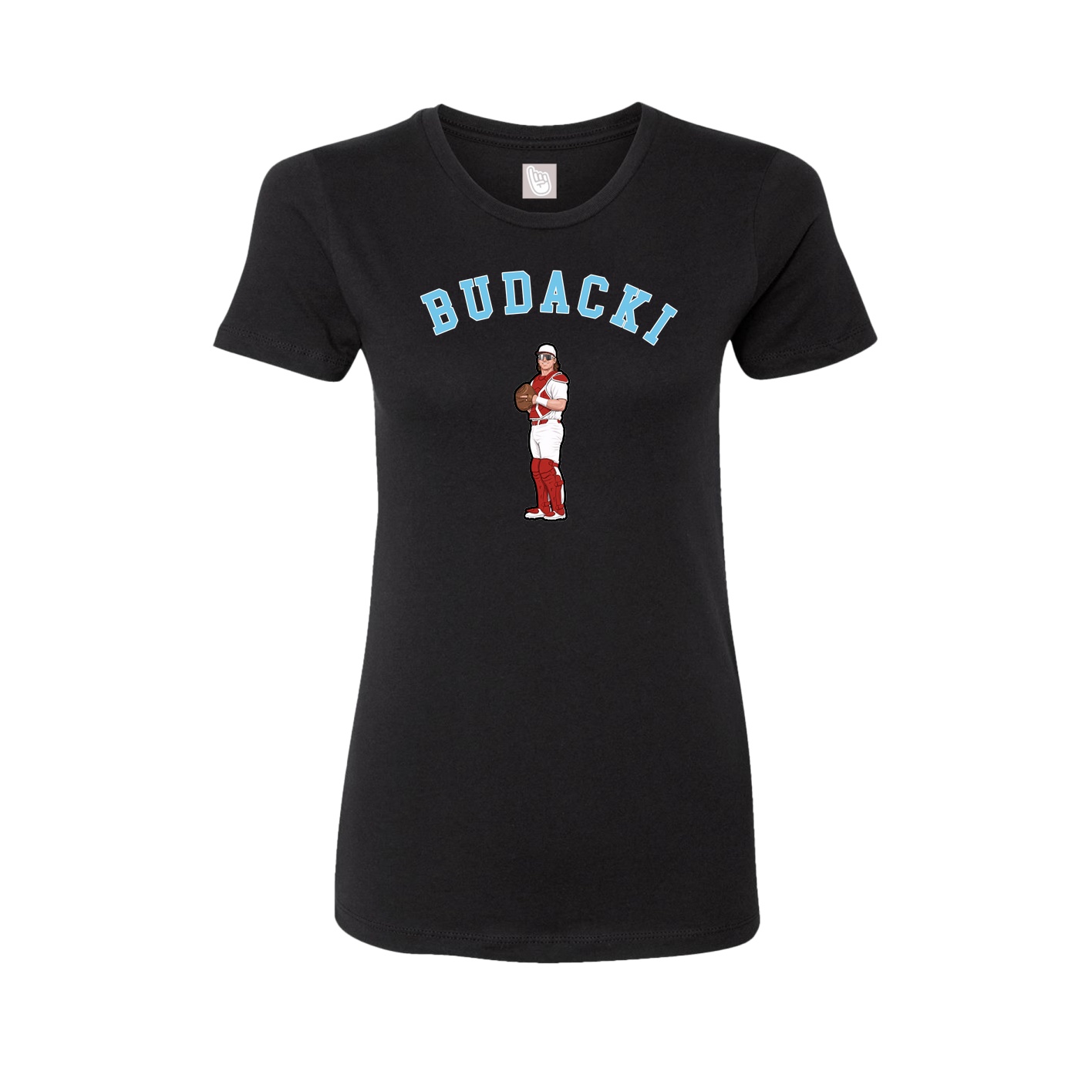 Fitted Women's Tee — Shirsey Arch in Black