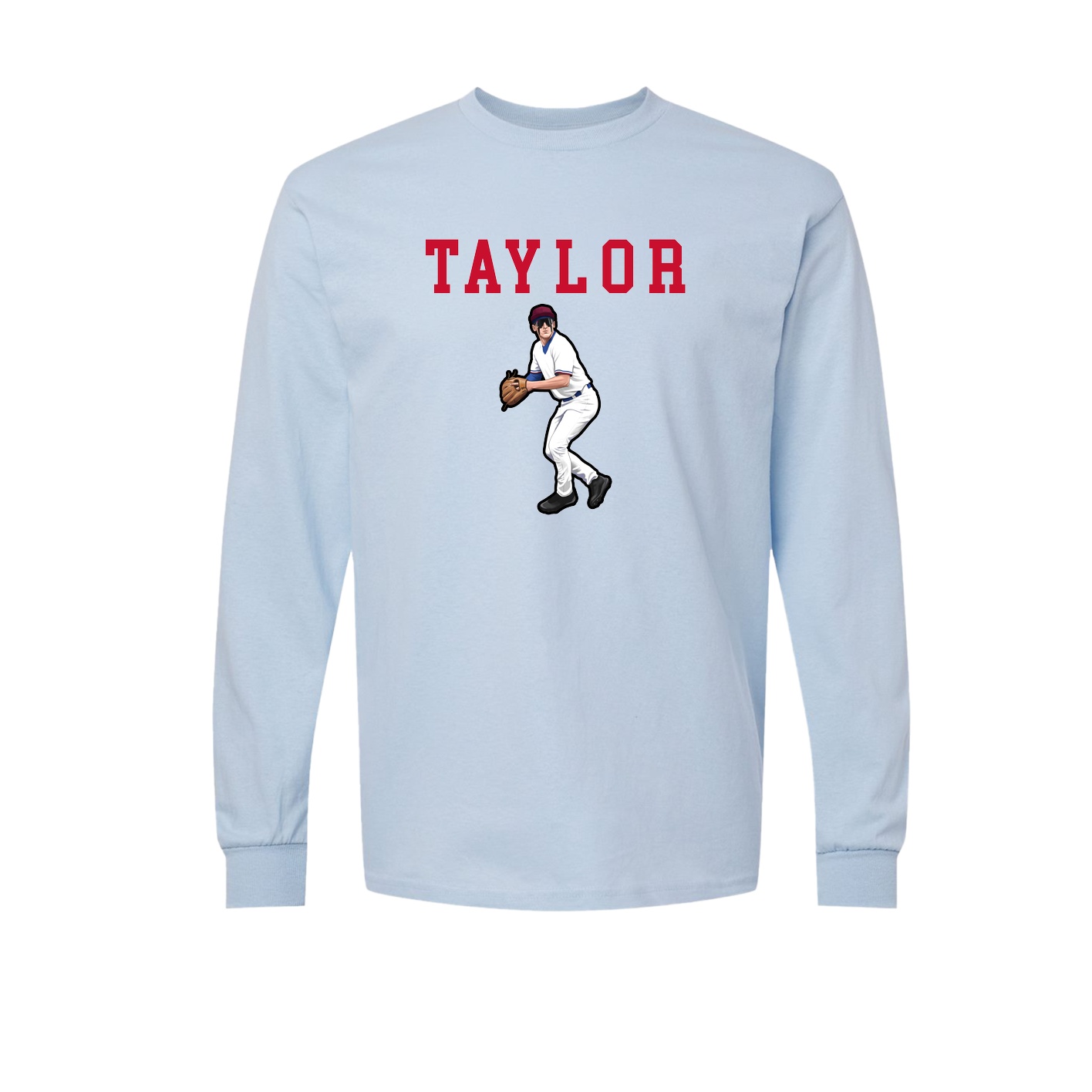 Long Sleeve Tee — Shirsey in Light Blue