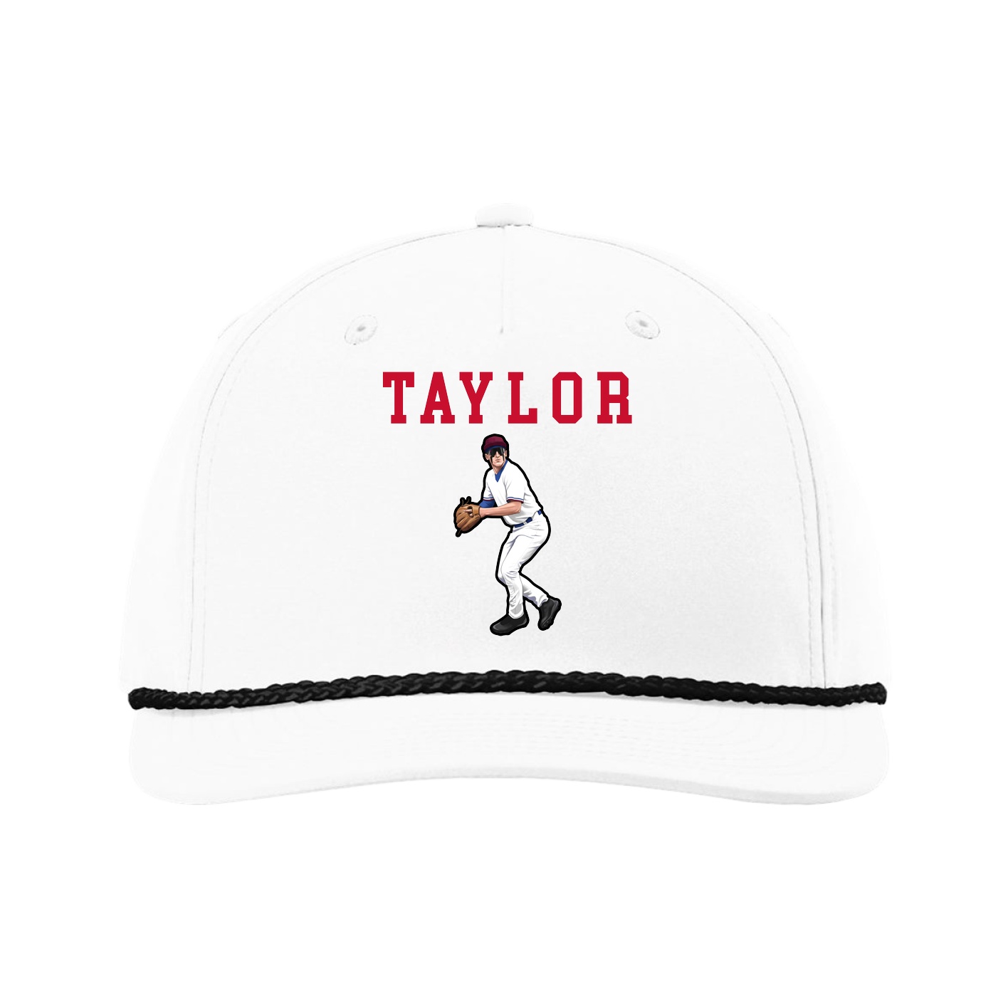 Five-Panel Classic Rope Cap — Shirsey in White