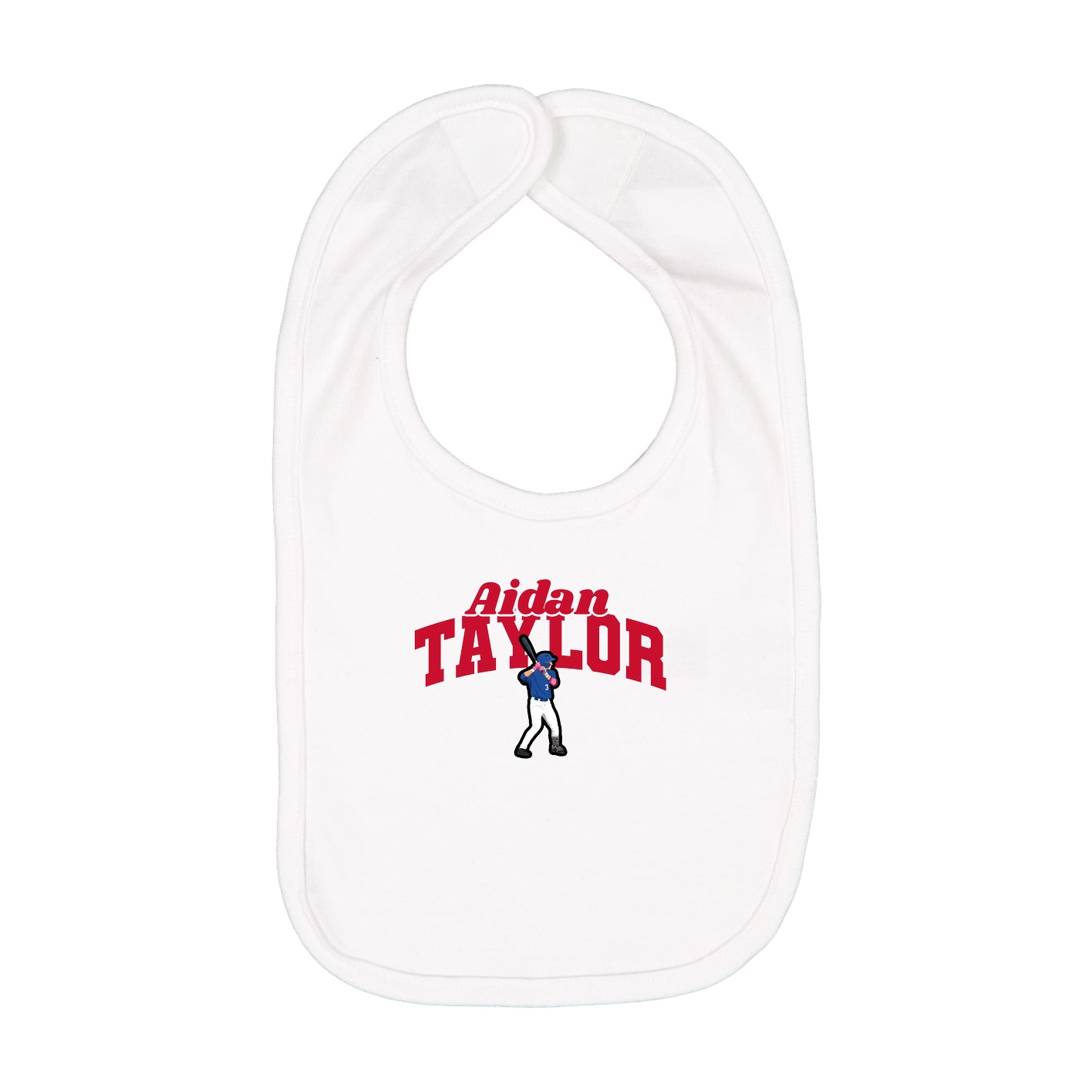 Infant Bib — Signature Arch in White