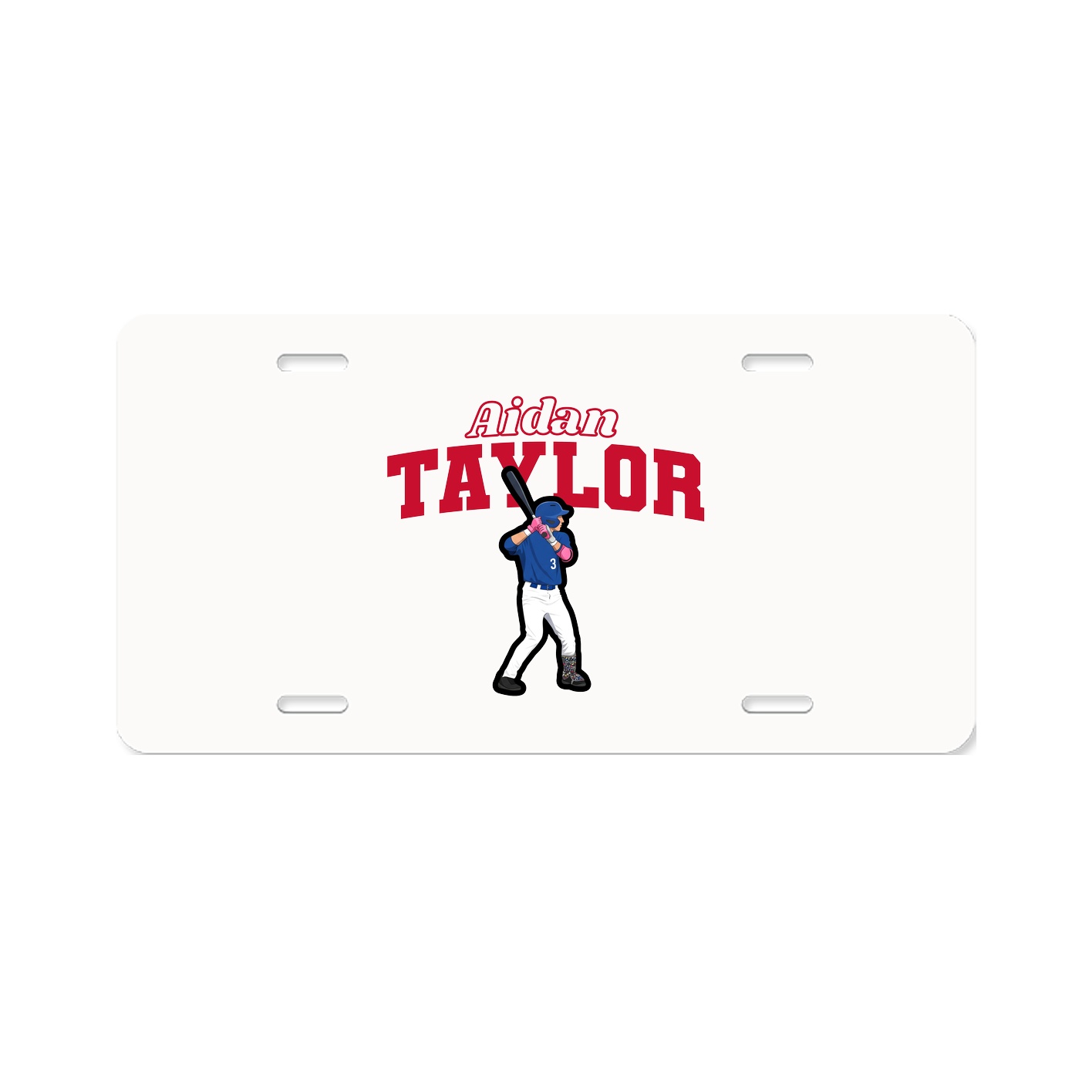 License Plate — Name Arch in Classic