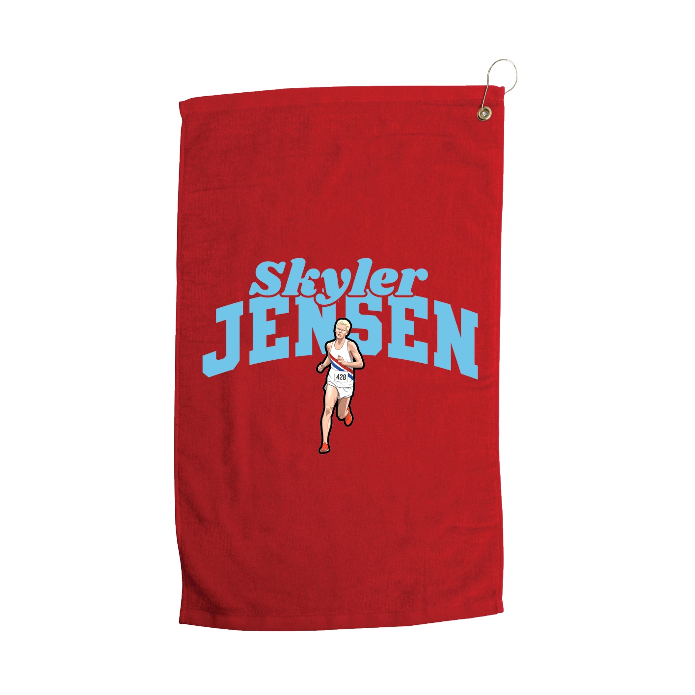 Golf Towel — Signature Arch in Red