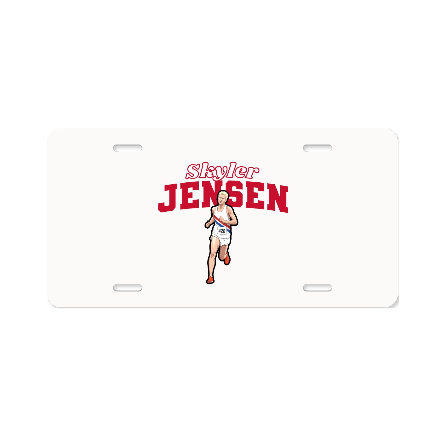 License Plate — Name Arch in Classic