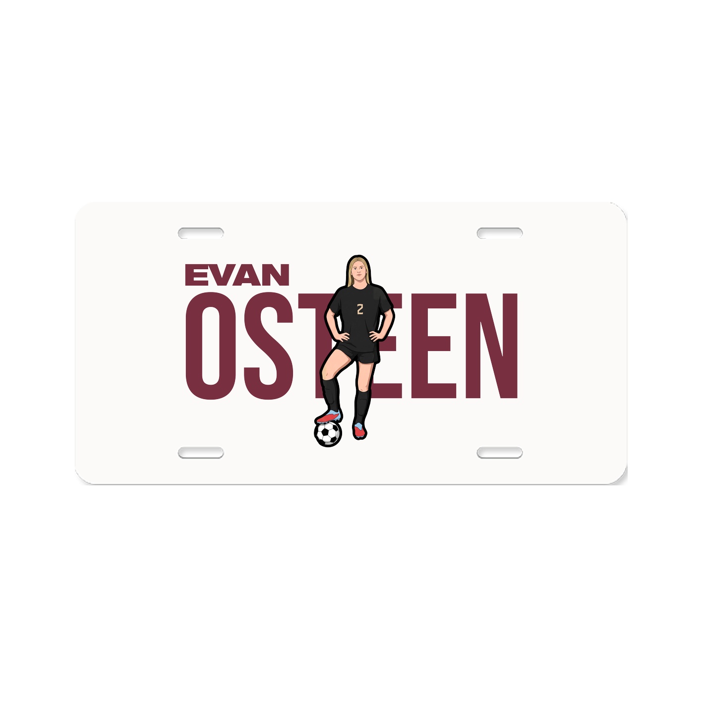 License Plate — Player Name in Classic