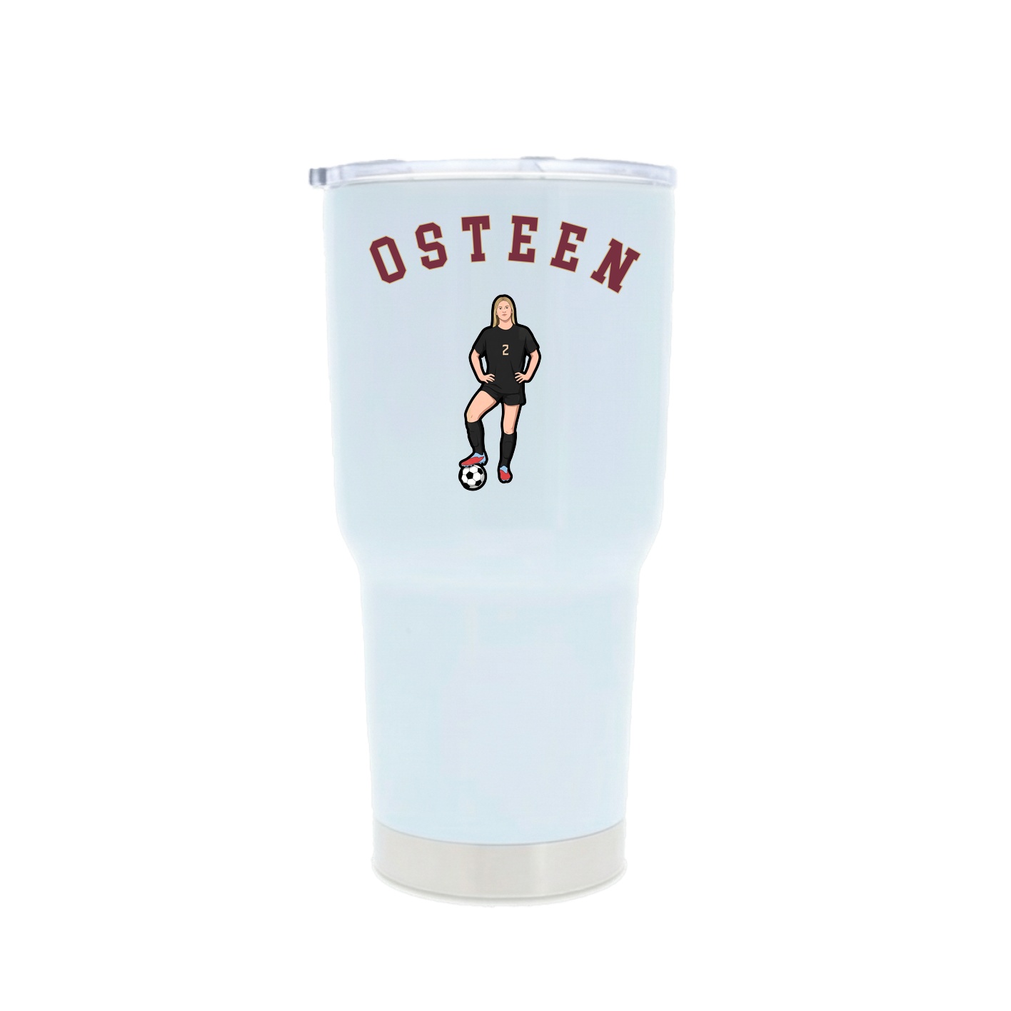 30oz Stainless Steel Tumbler — Shirsey Arch in White