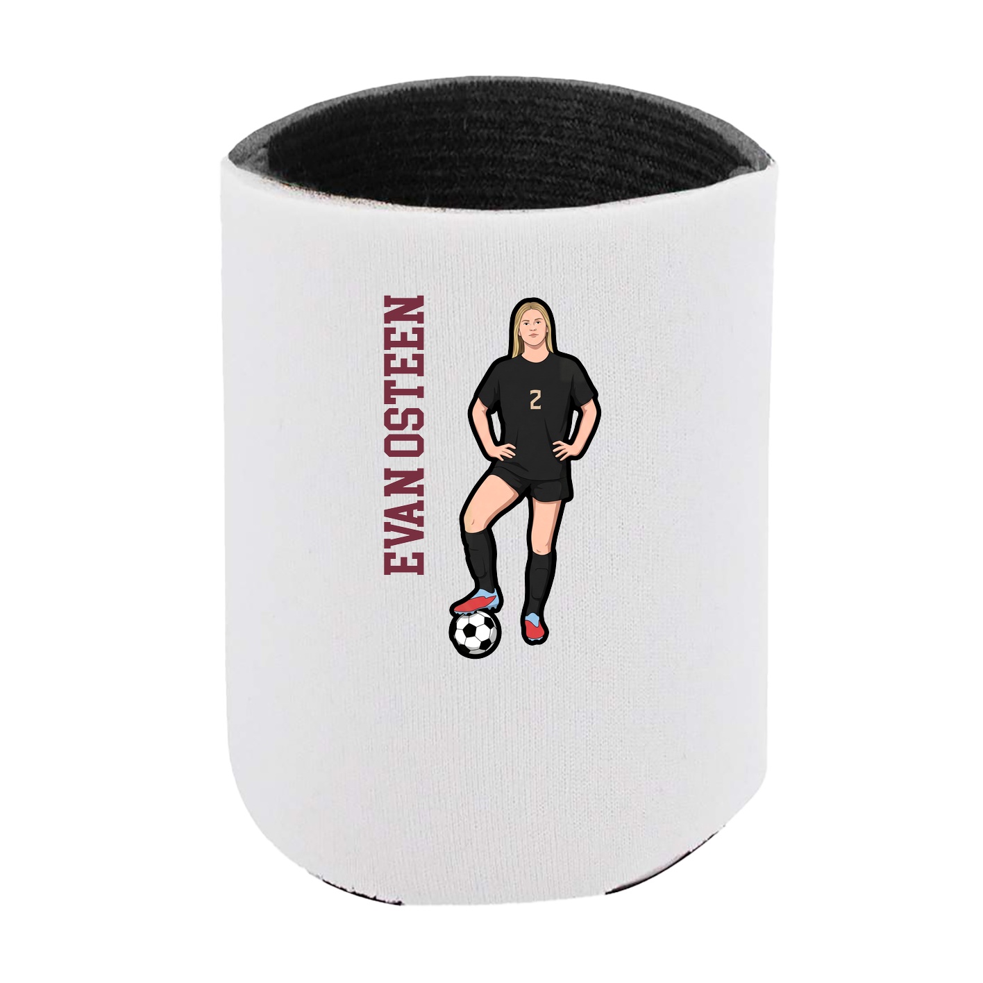 Can Holder — Name Vertical in White