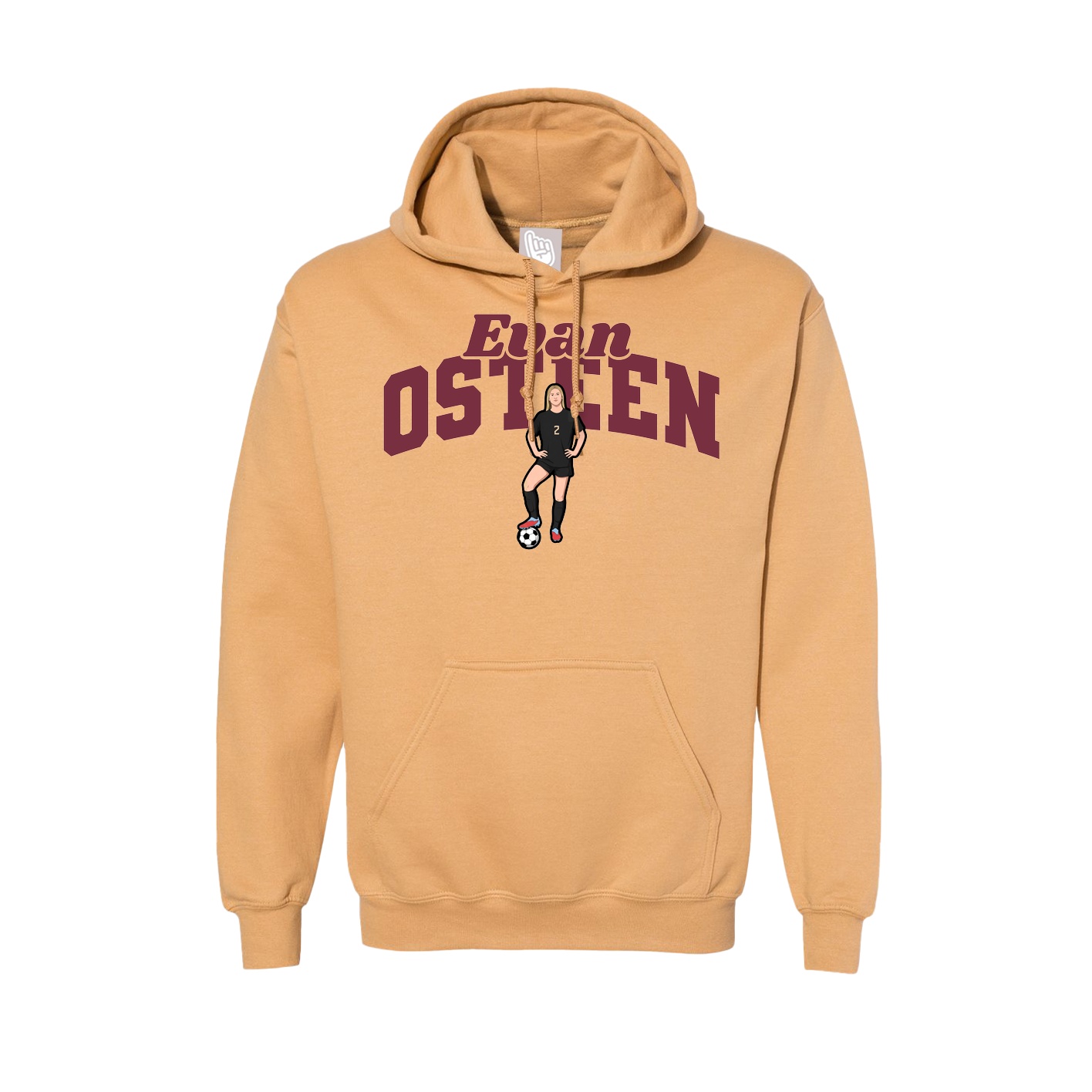 Hoodie — Signature Arch in Vegas Gold