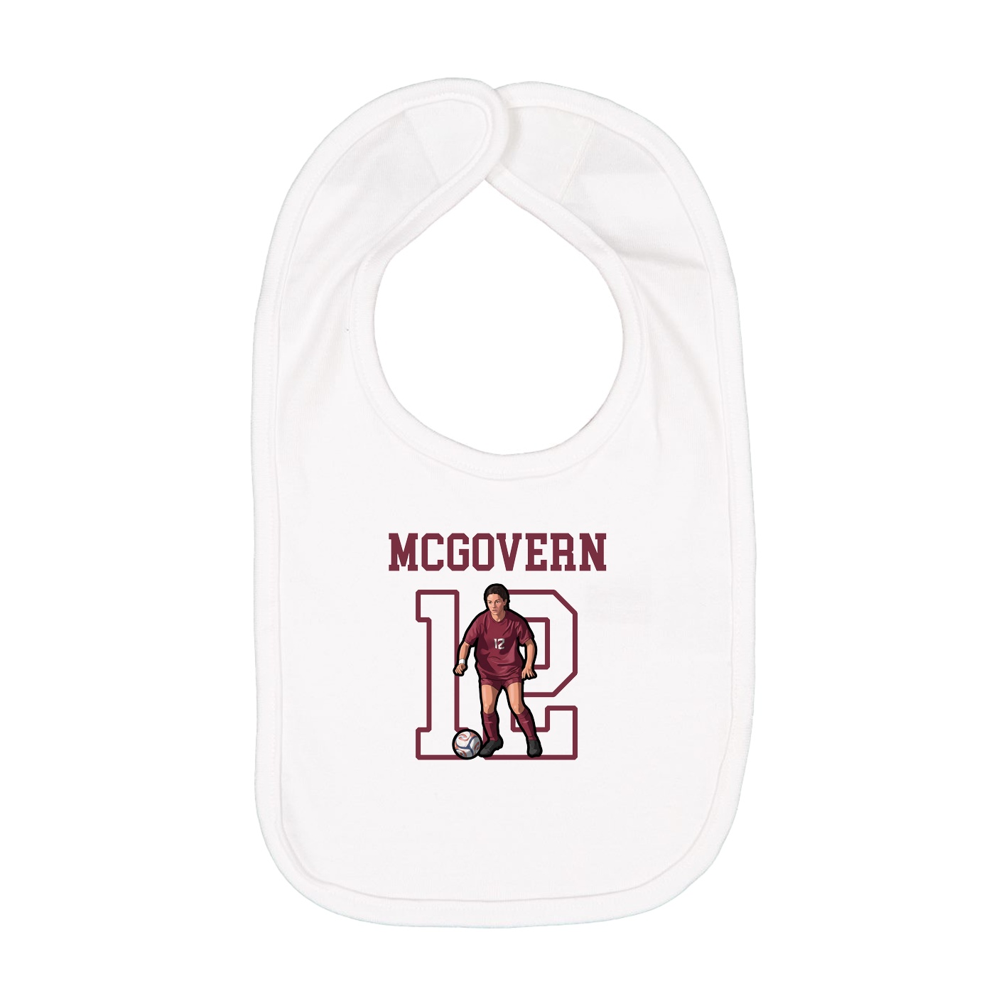 Infant Bib — Shirsey in White
