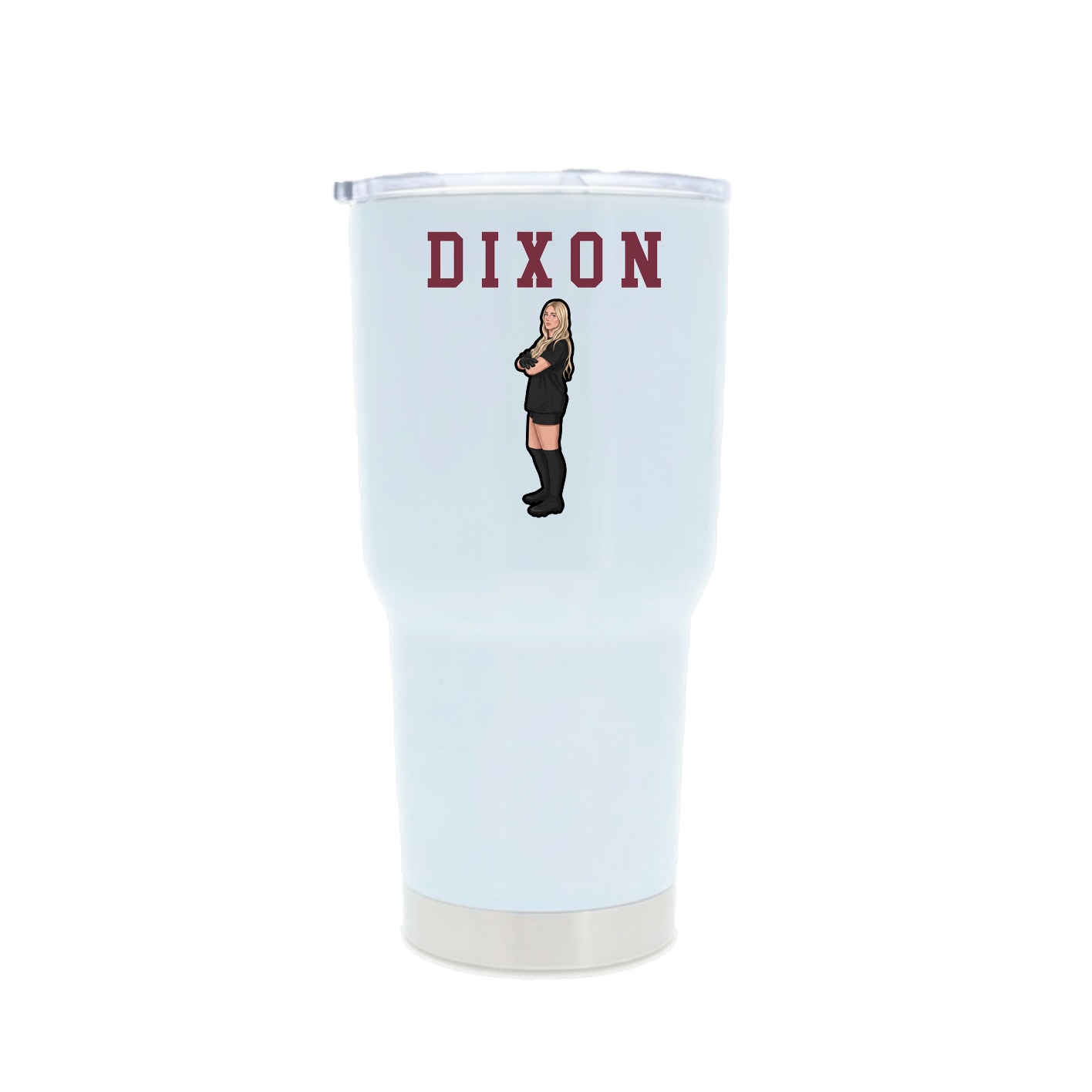 30oz Stainless Steel Tumbler — Shirsey in White