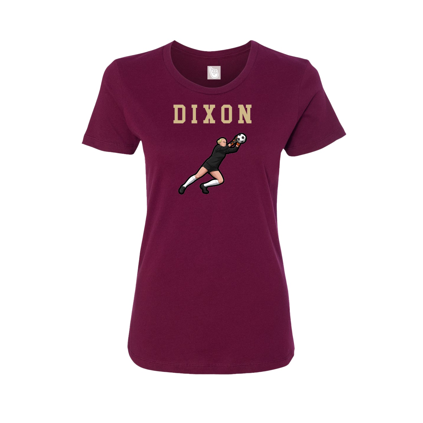 Fitted Women's Tee — Shirsey in Maroon