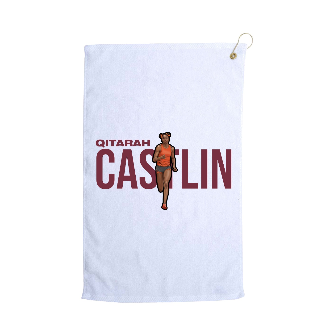 Golf Towel — Player Name in White
