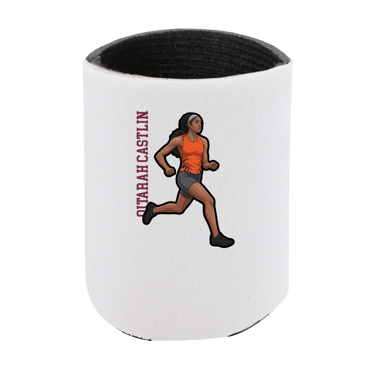 Can Holder — Name Vertical in White