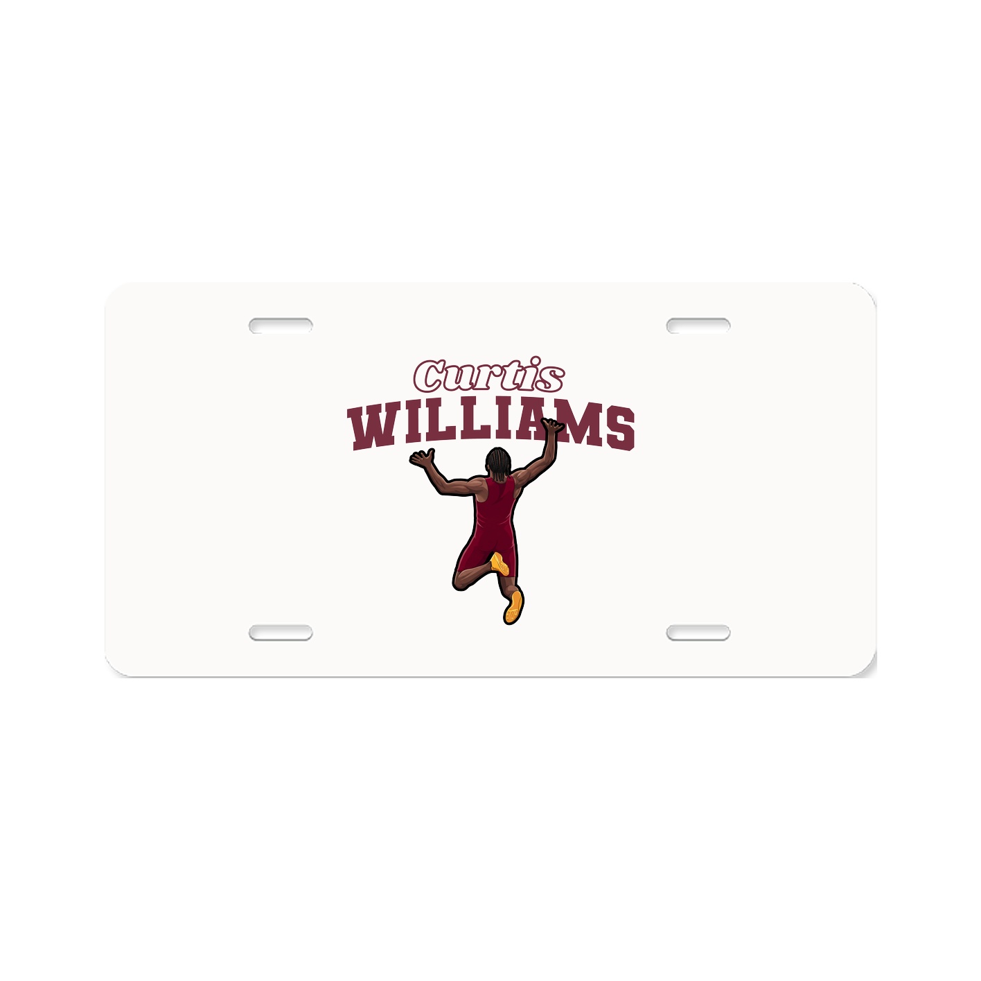 License Plate — Name Arch in Classic