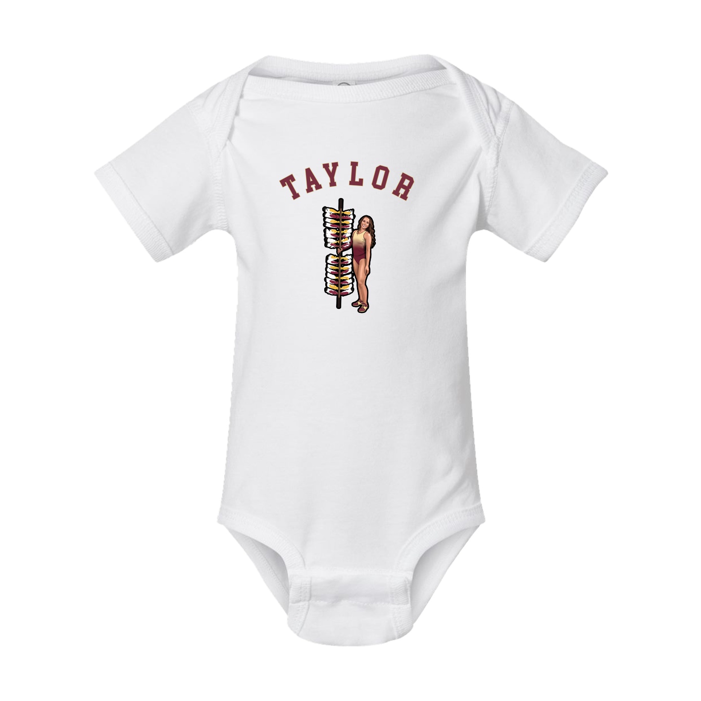 Baby Onesie — Shirsey Arch in White
