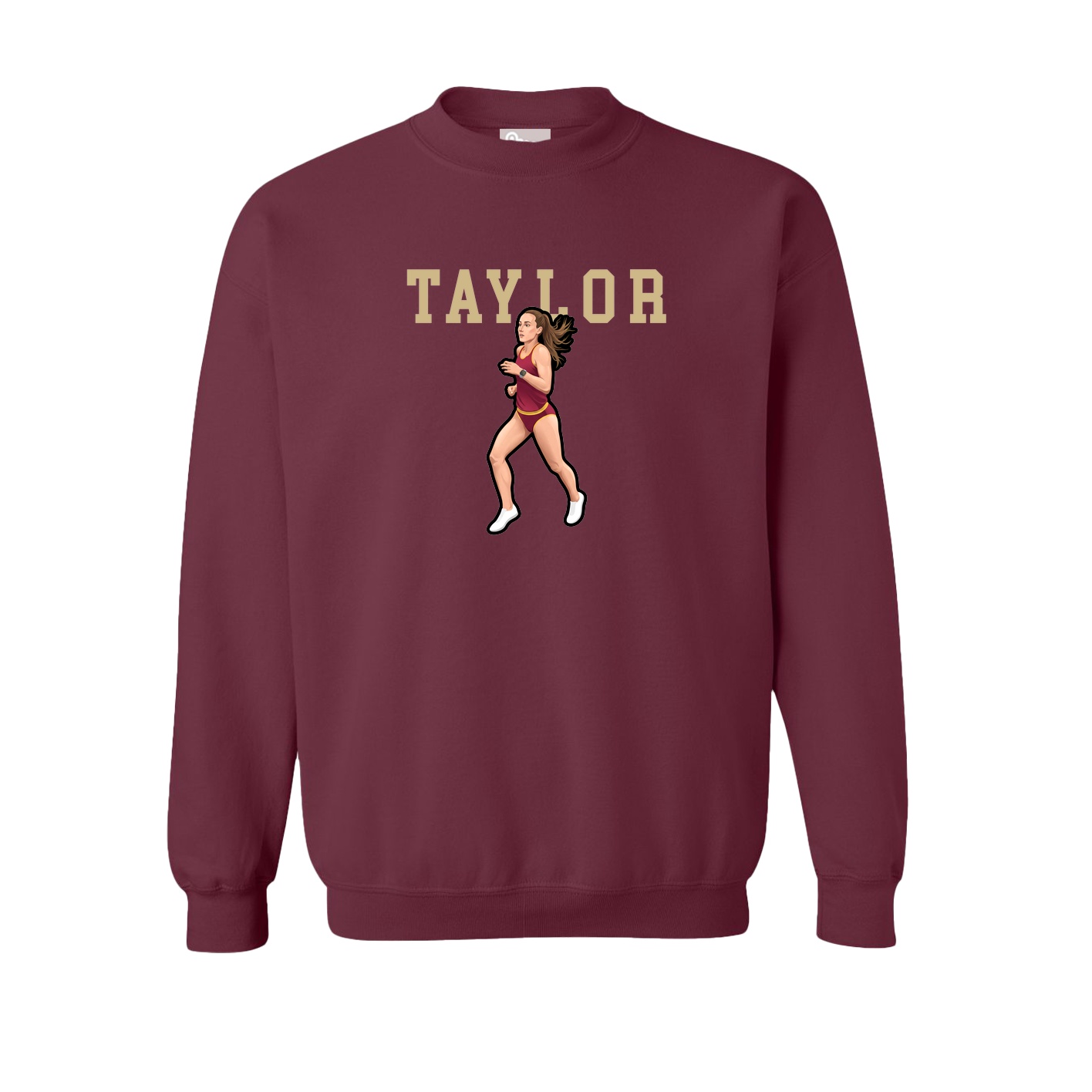 Fleece Crew — Shirsey in Maroon