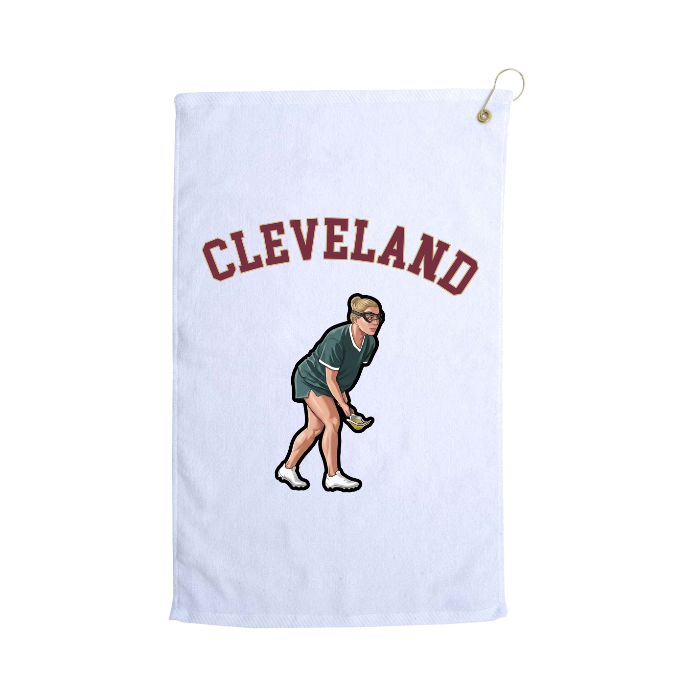 Golf Towel — Shirsey Arch in White