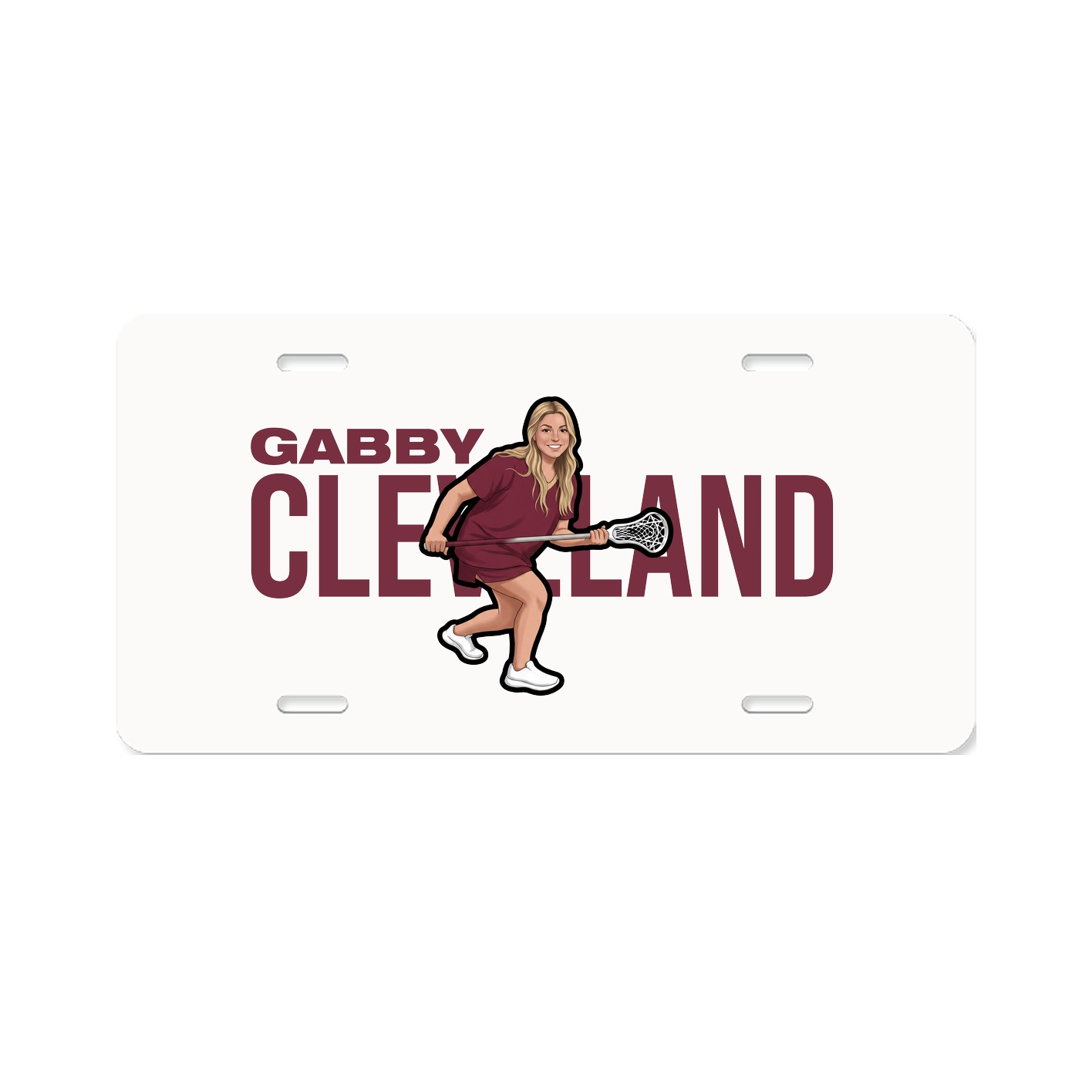 License Plate — Player Name in Classic