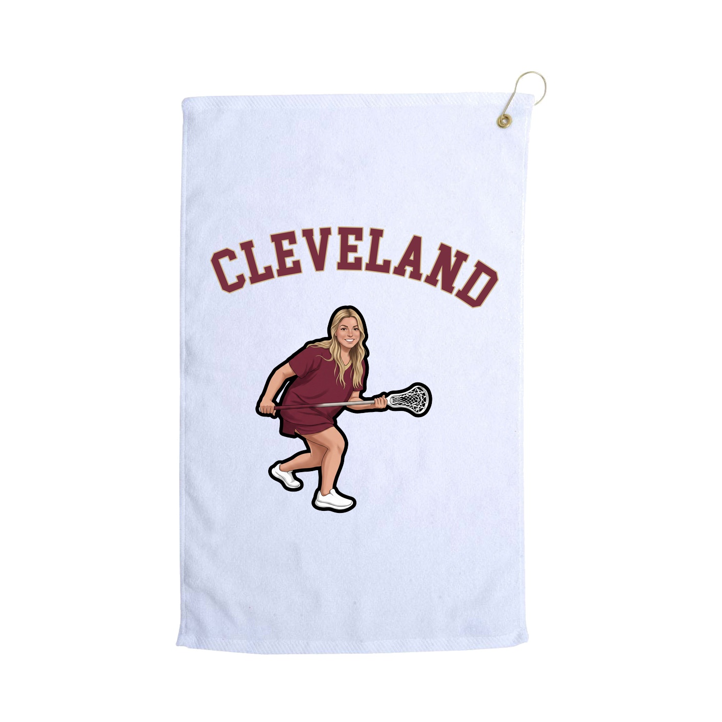 Golf Towel — Shirsey Arch in White