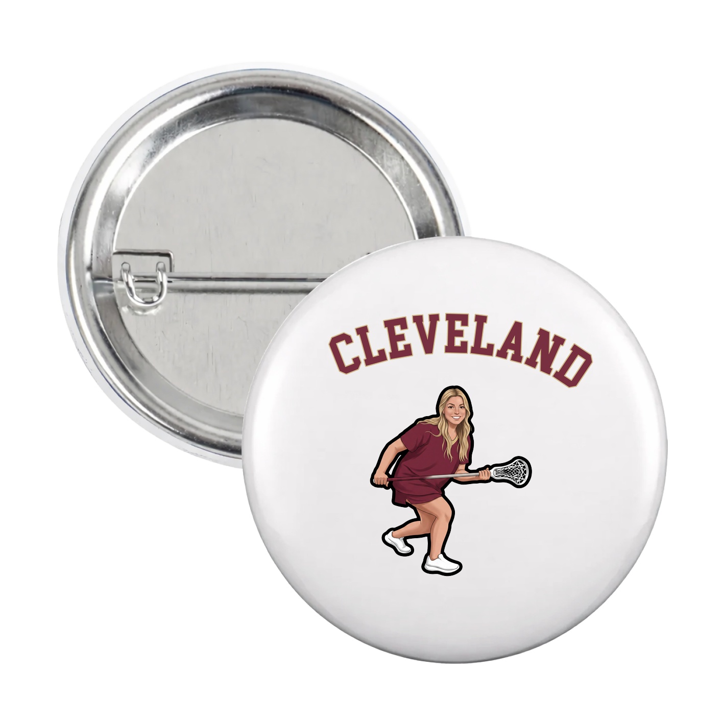 Game Day Button — Shirsey Arch in White