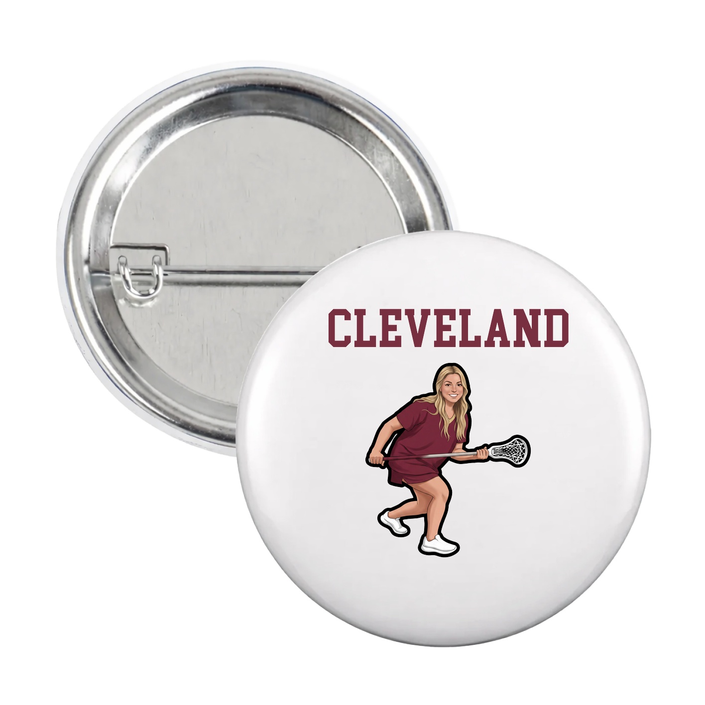 Game Day Button — Shirsey in White