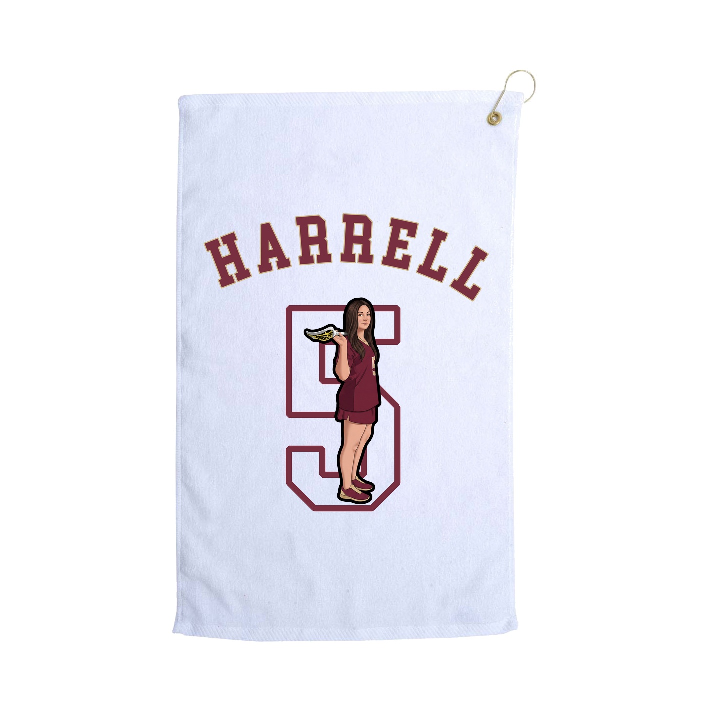 Golf Towel — Shirsey Arch in White