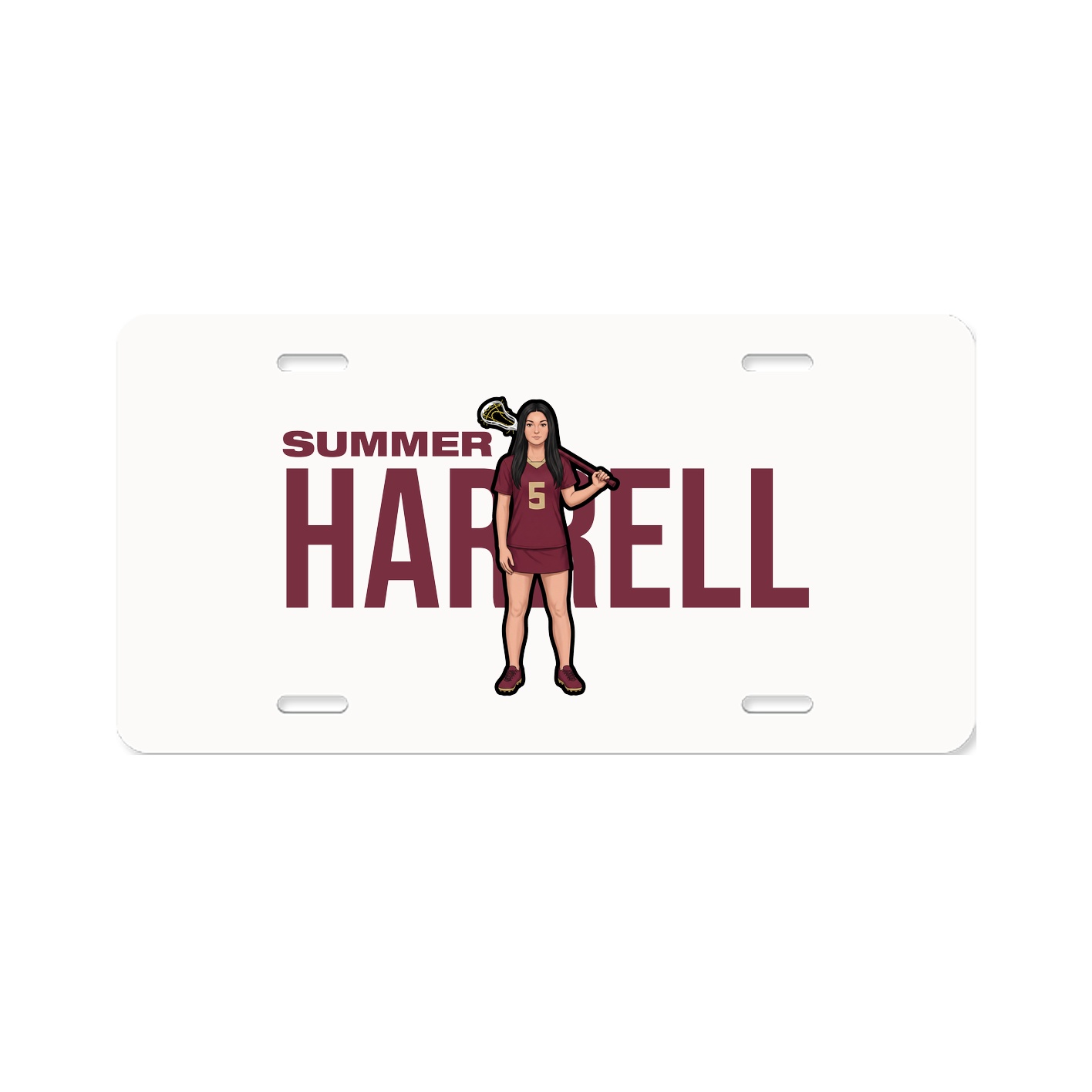 License Plate — Player Name in Classic
