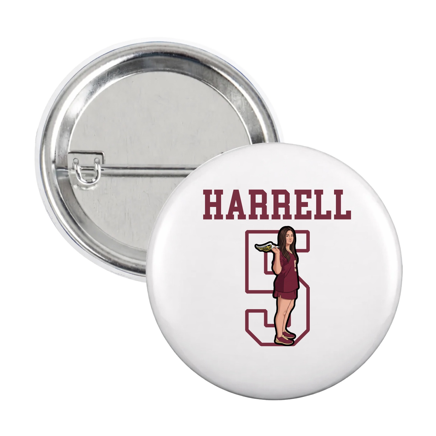 Game Day Button — Shirsey in White