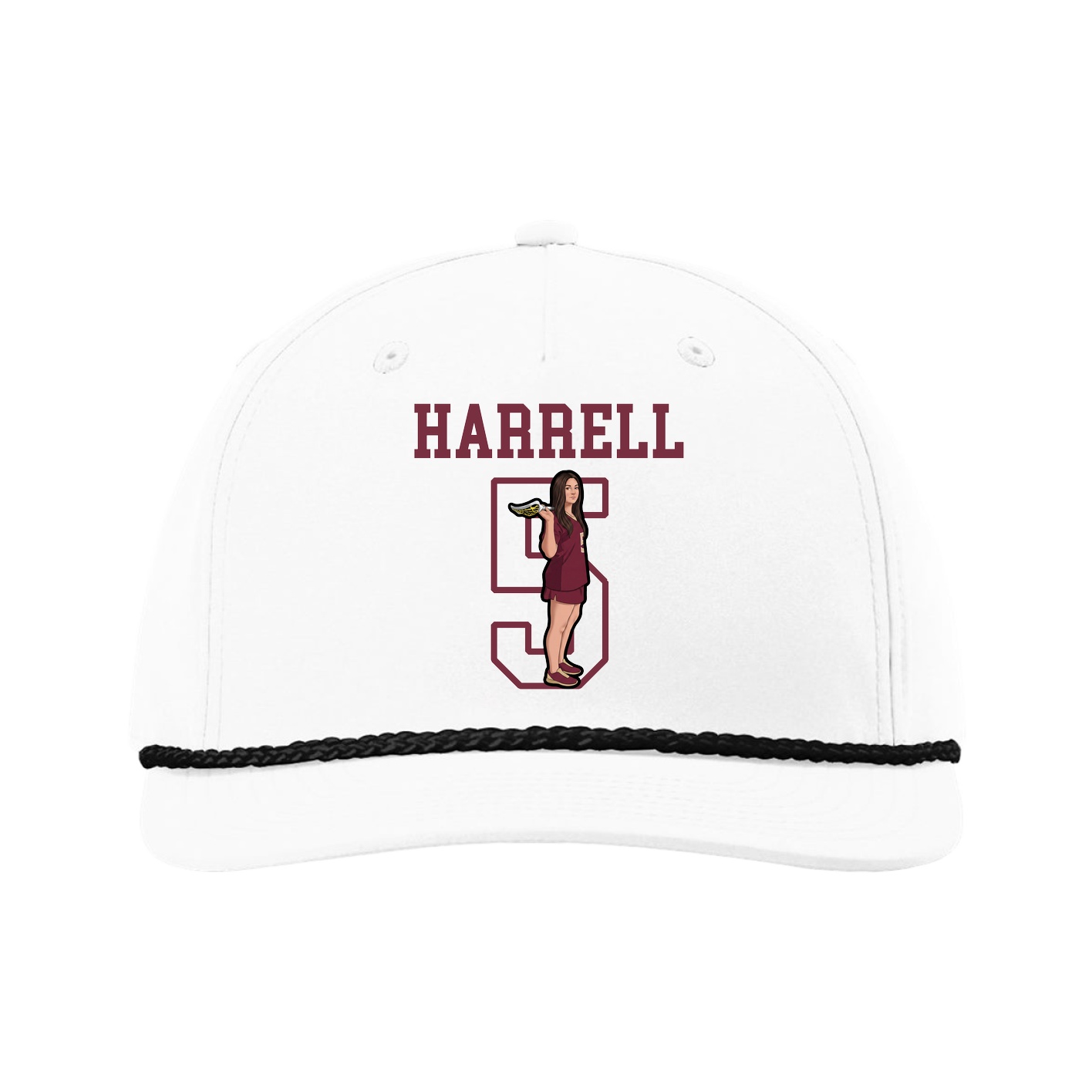Five-Panel Classic Rope Cap — Shirsey in White