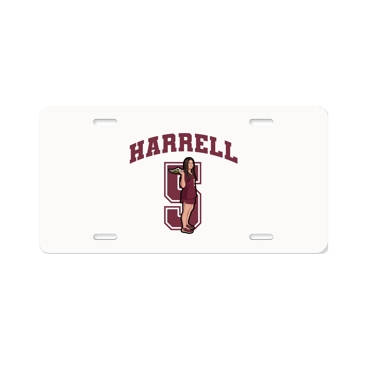 License Plate — Number in Classic