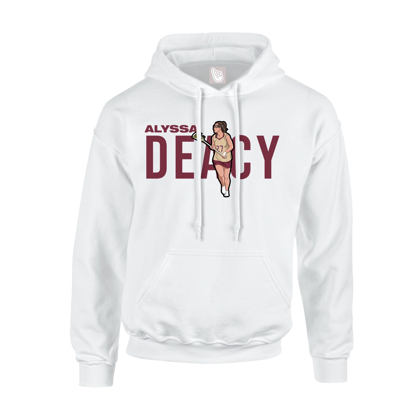 Hoodie — Player Name in White