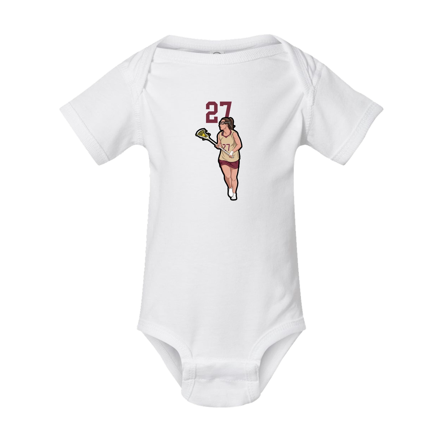Baby Onesie — Number Top in White