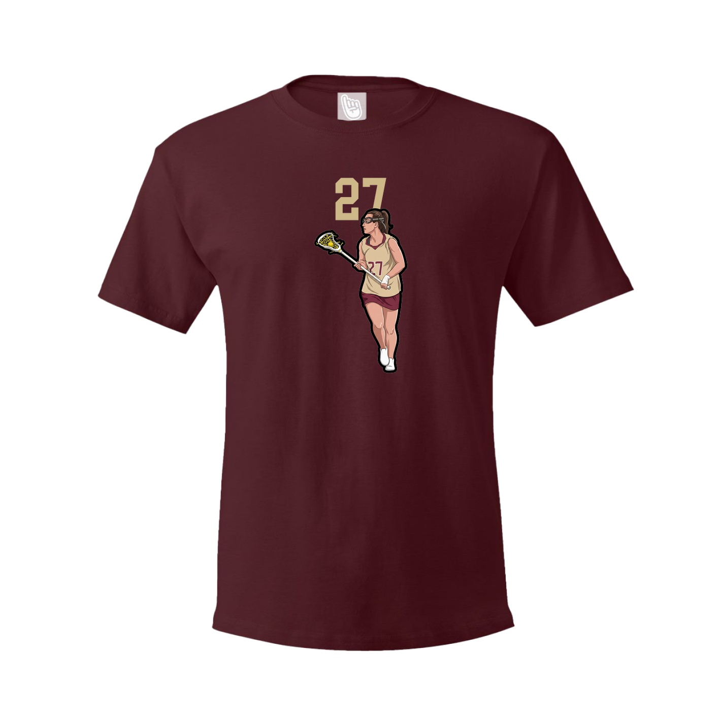 Tee — Number Top in Maroon