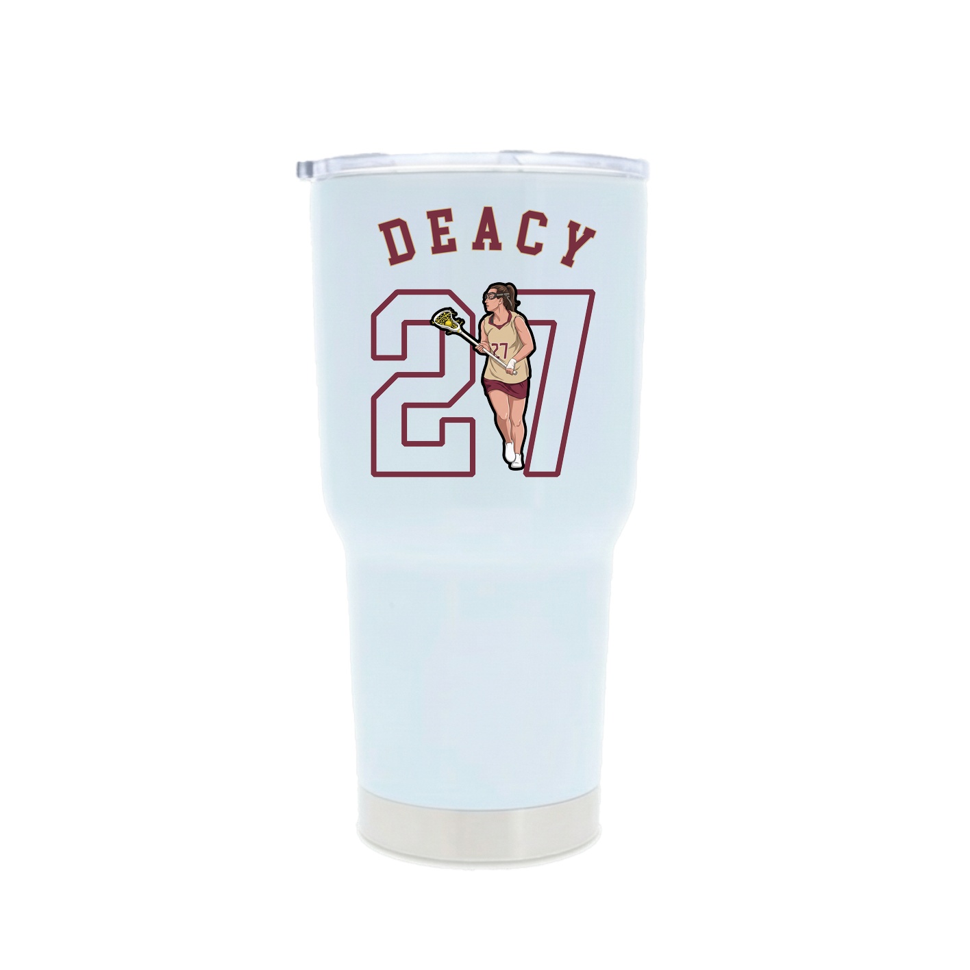 30oz Stainless Steel Tumbler — Shirsey Arch in White