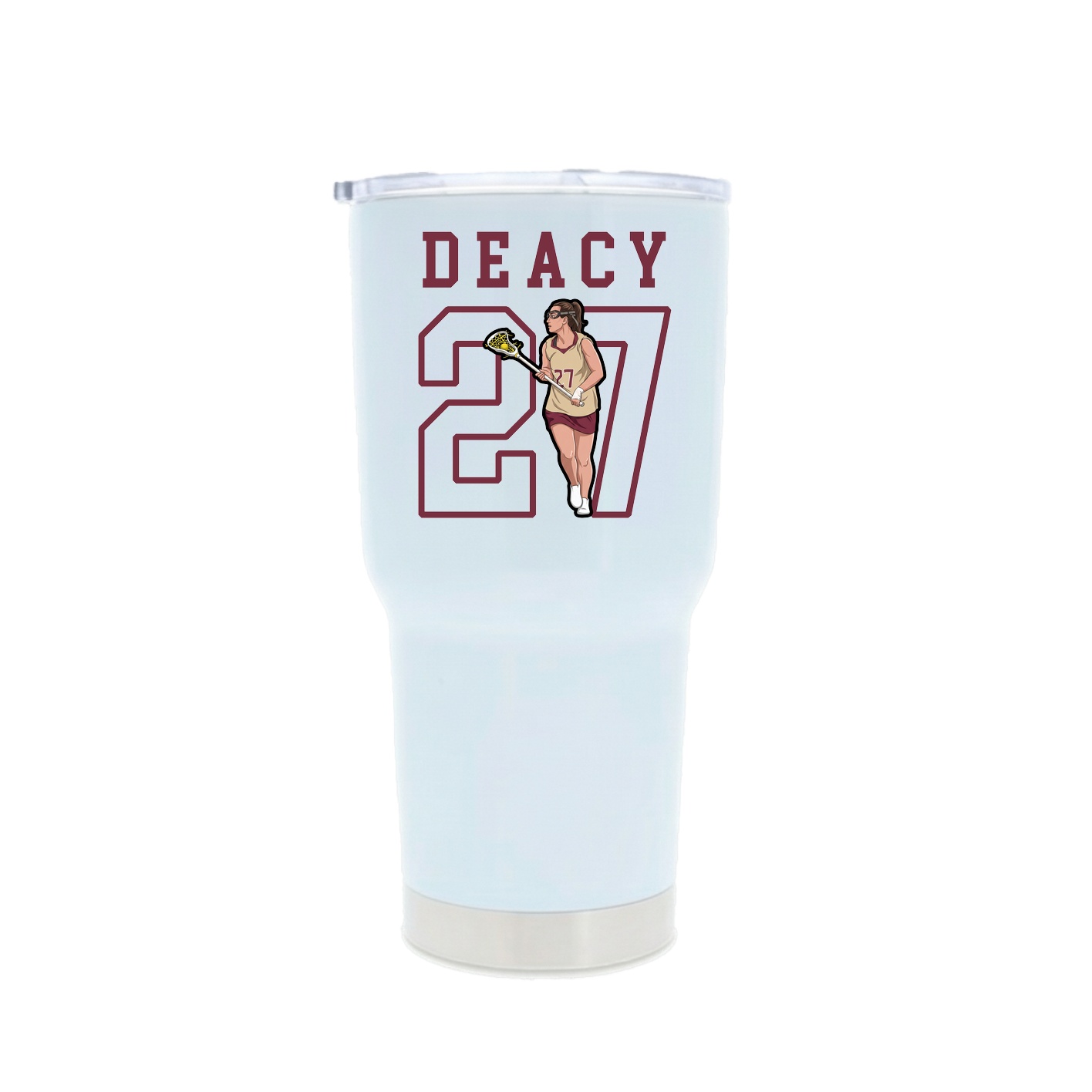 30oz Stainless Steel Tumbler — Shirsey in White