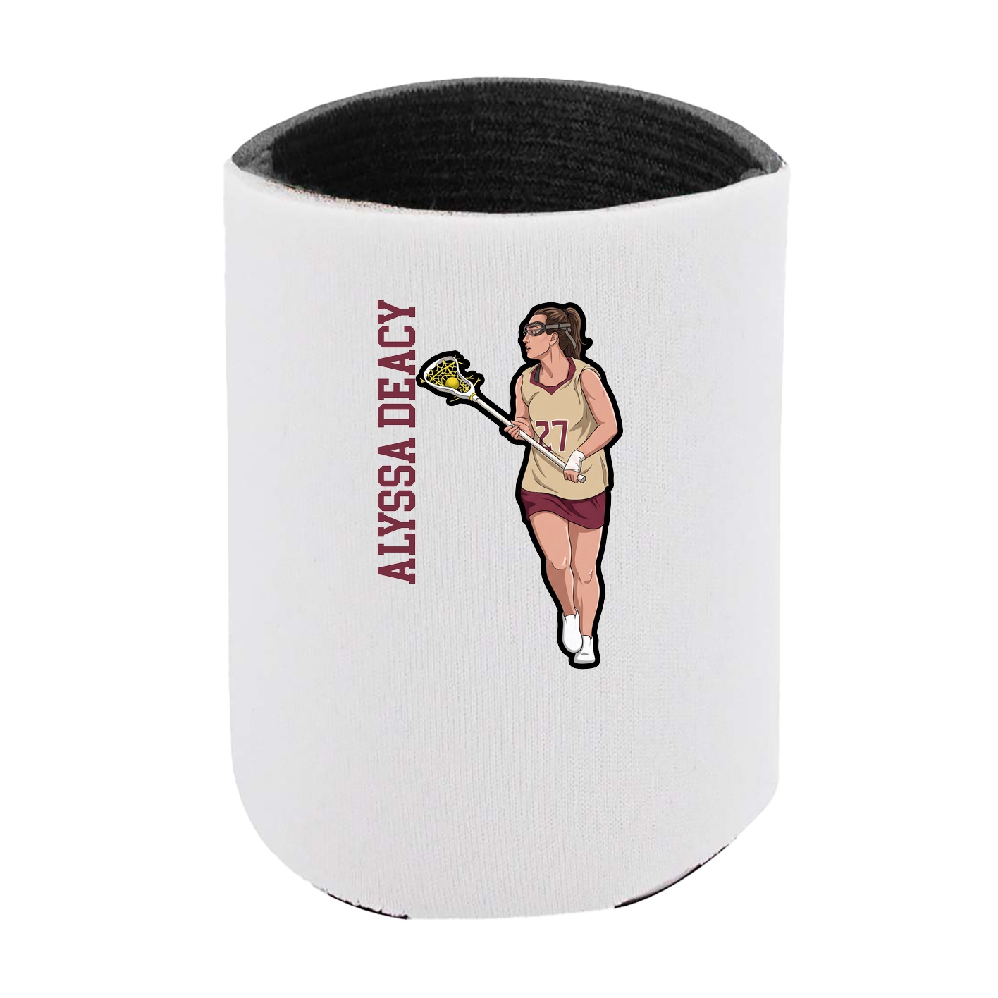Can Holder — Name Vertical in White