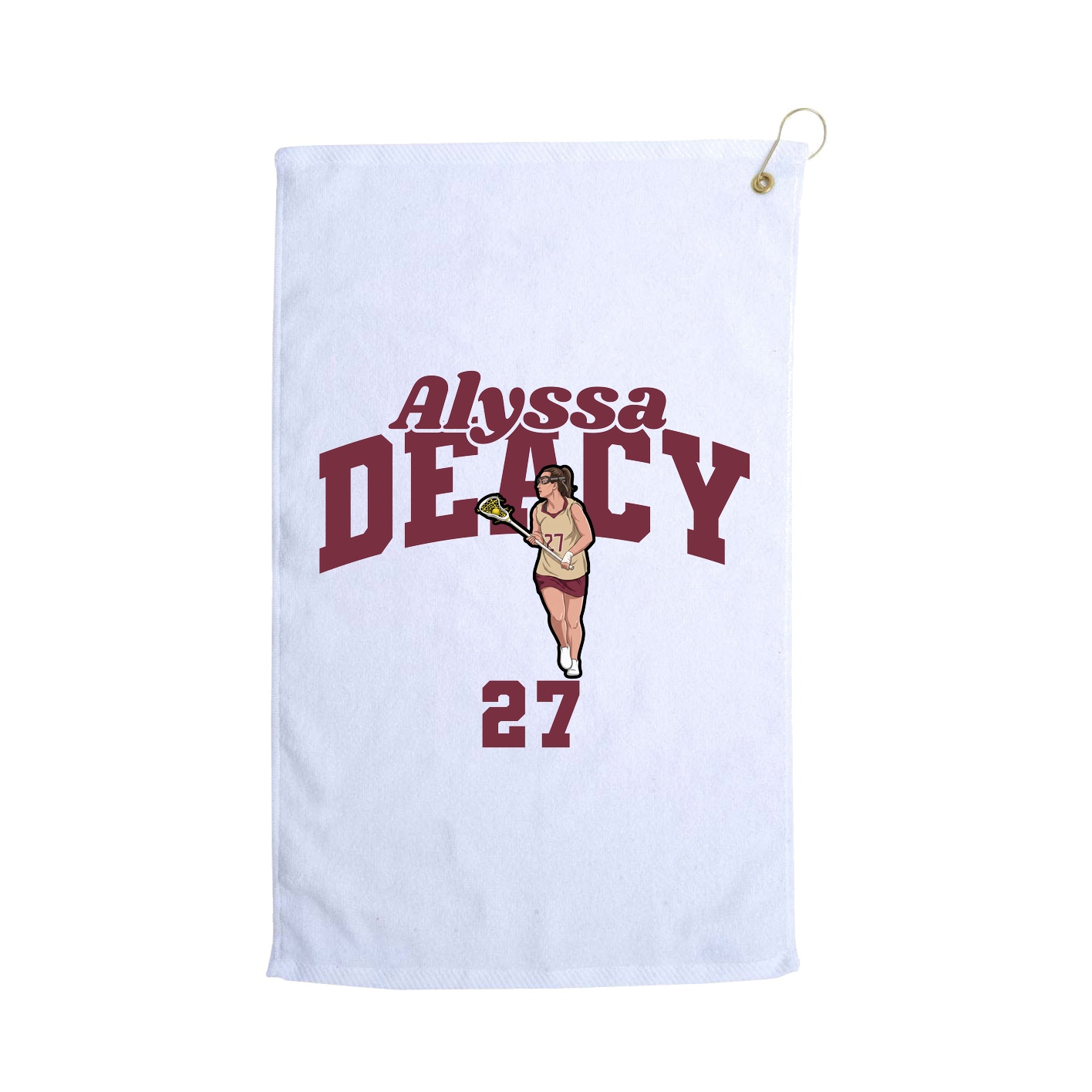 Golf Towel — Signature Arch in White