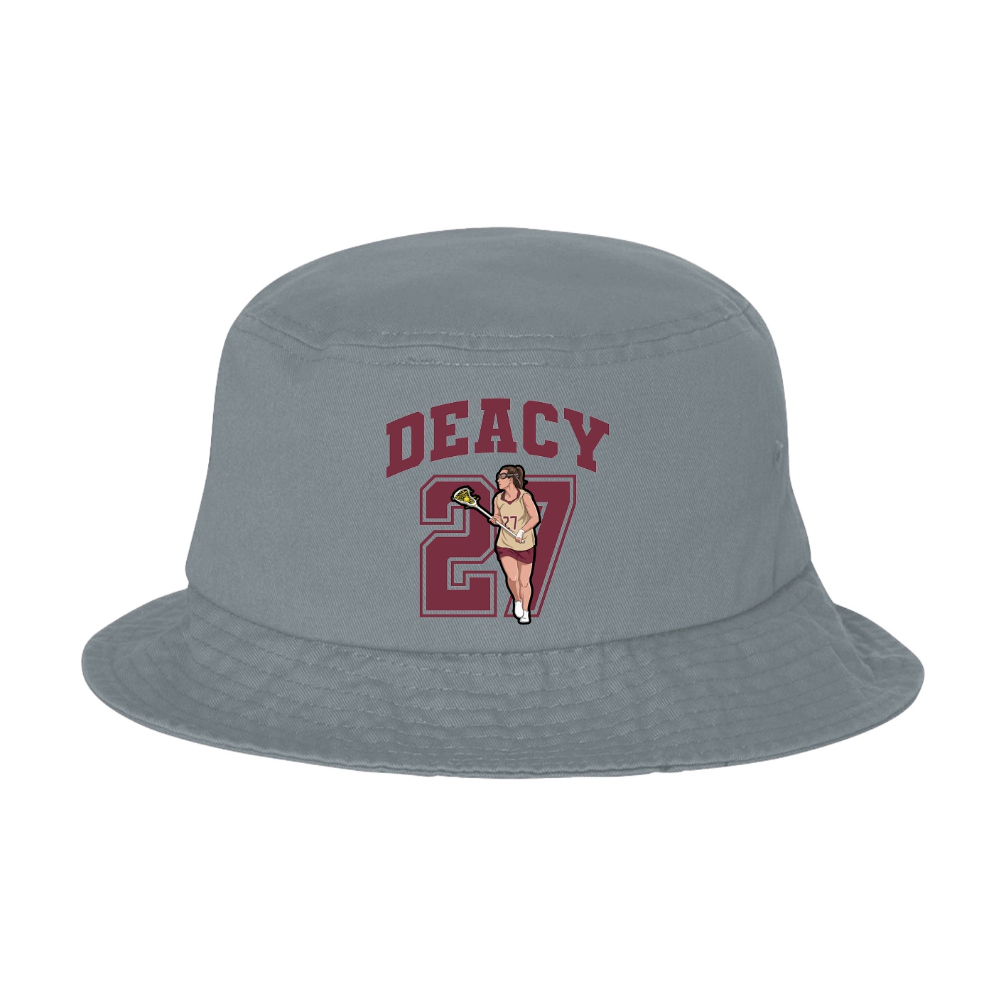 Bucket Cap — Number in Grey
