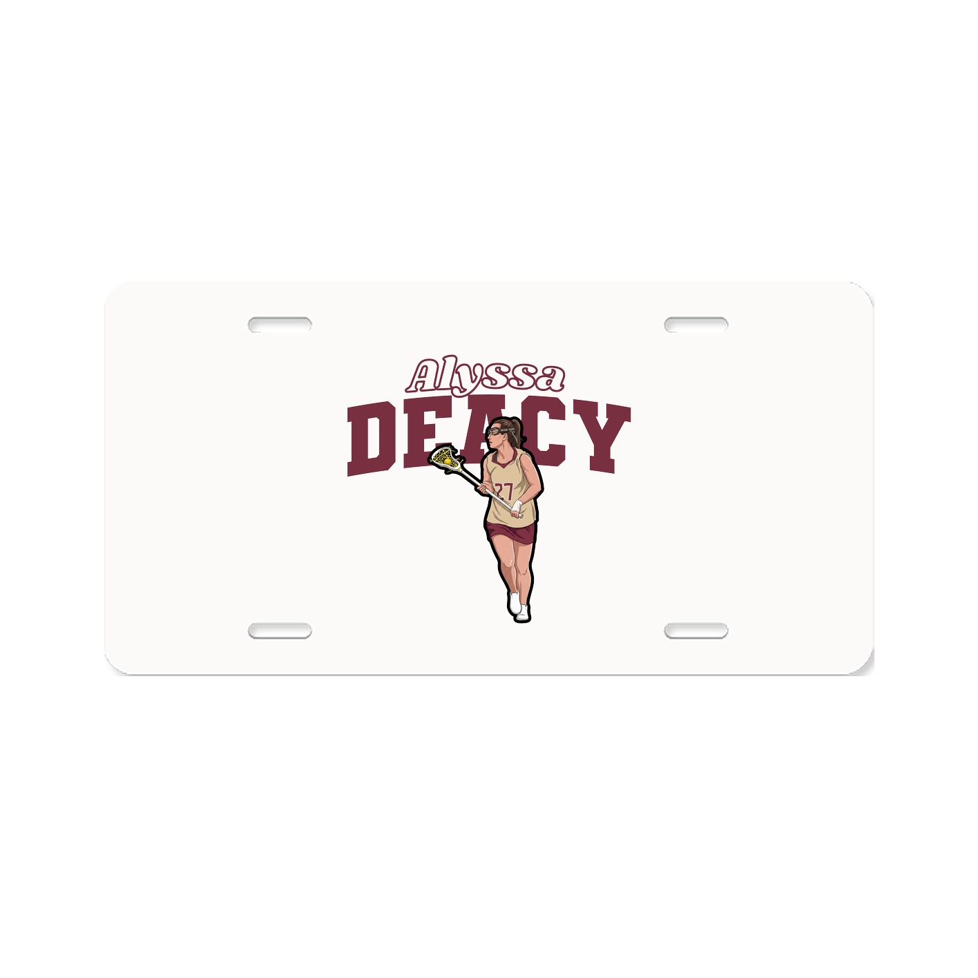 License Plate — Name Arch in Classic