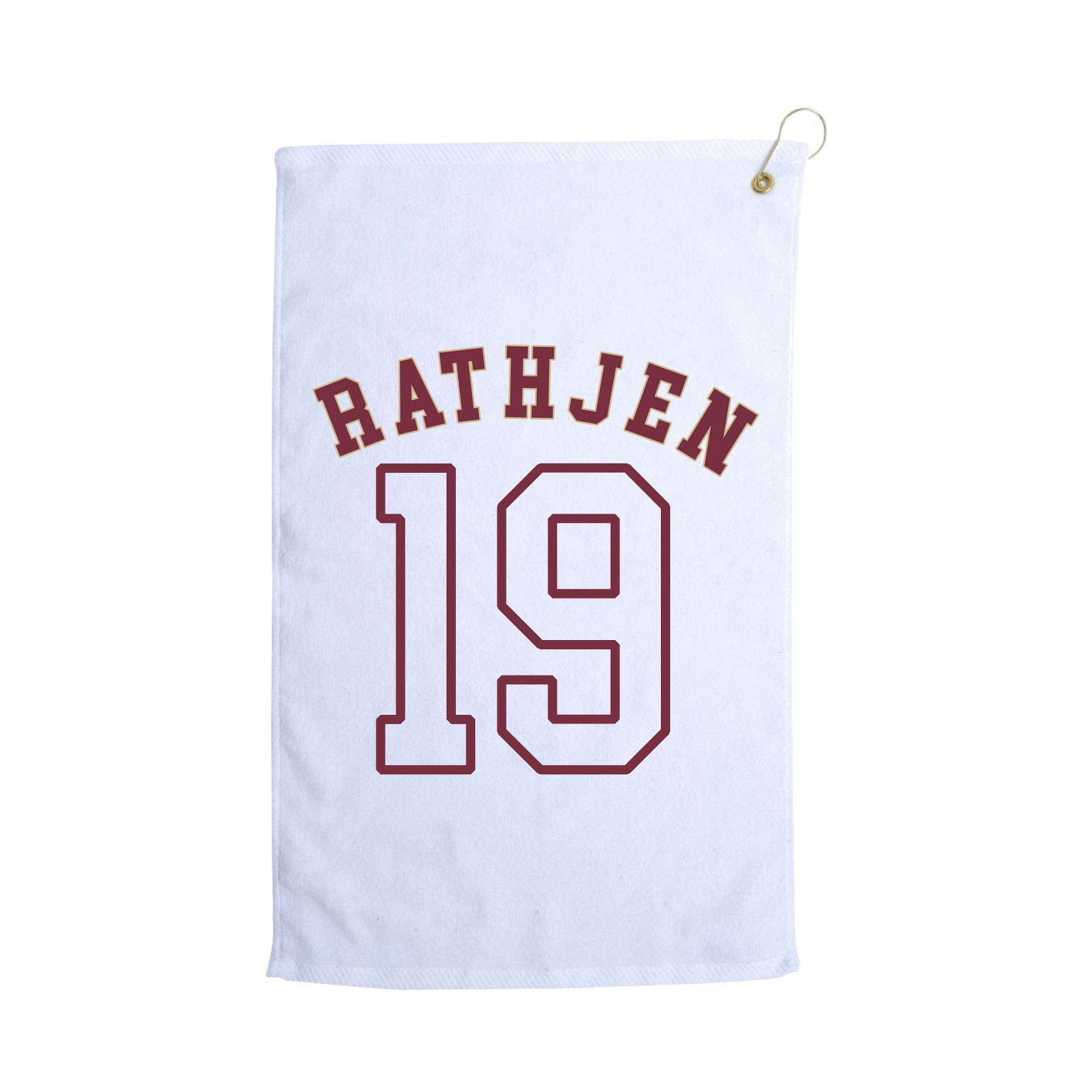 Golf Towel — Shirsey Arch in White